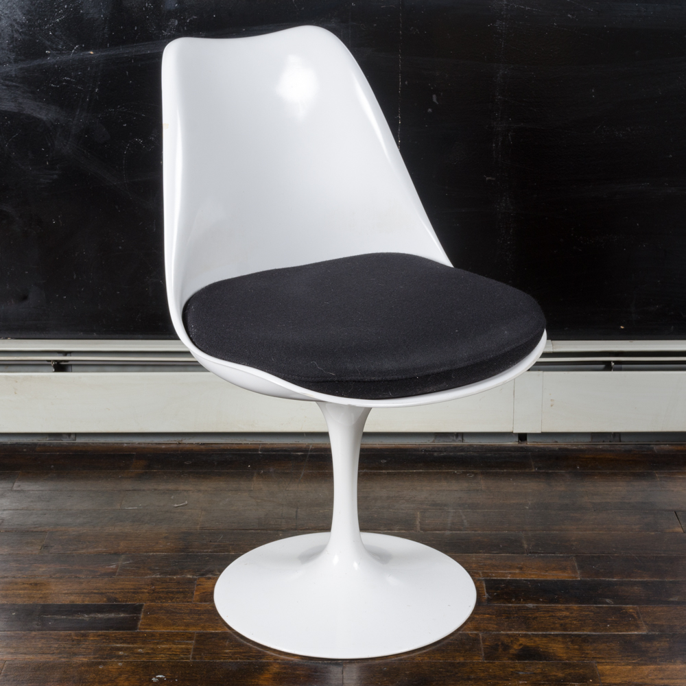 Mid Century Modern "Tulip" Armless Chair by Saarinen for Knoll