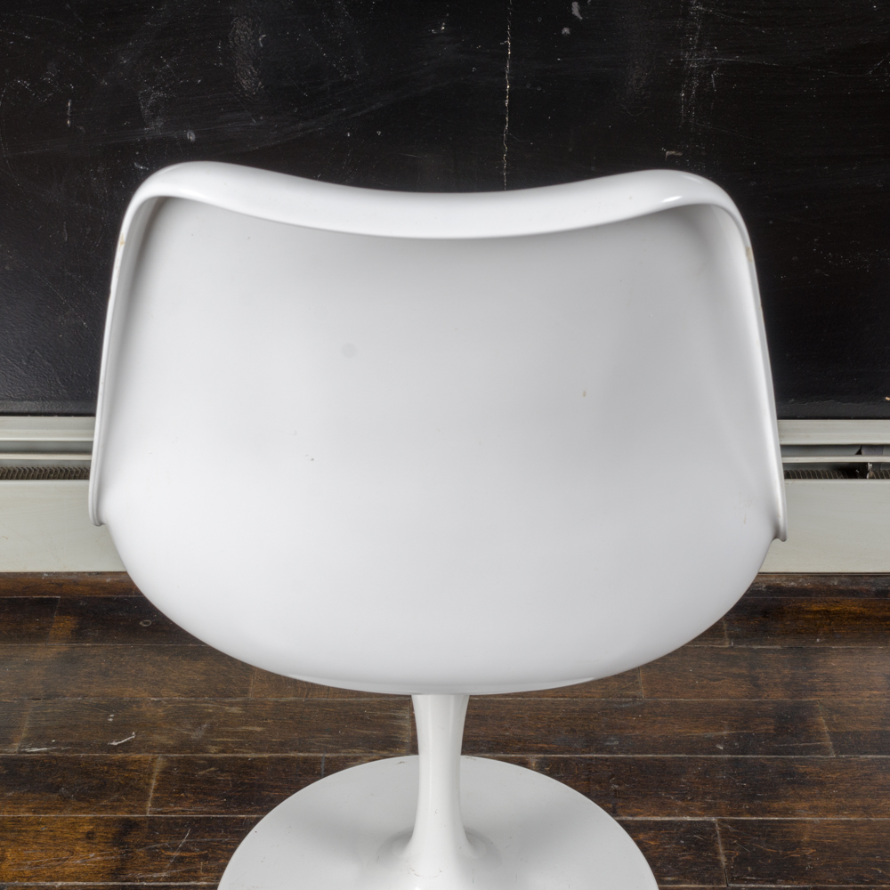Mid Century Modern "Tulip" Armless Chair by Saarinen for Knoll