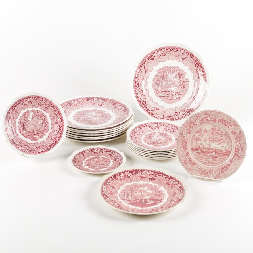 Mason's "Vista Pink" Ironstone Tableware