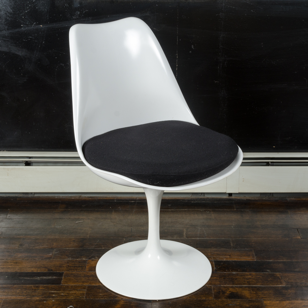 Mid Century Modern "Tulip" Armless Chair by Saarinen for Knoll