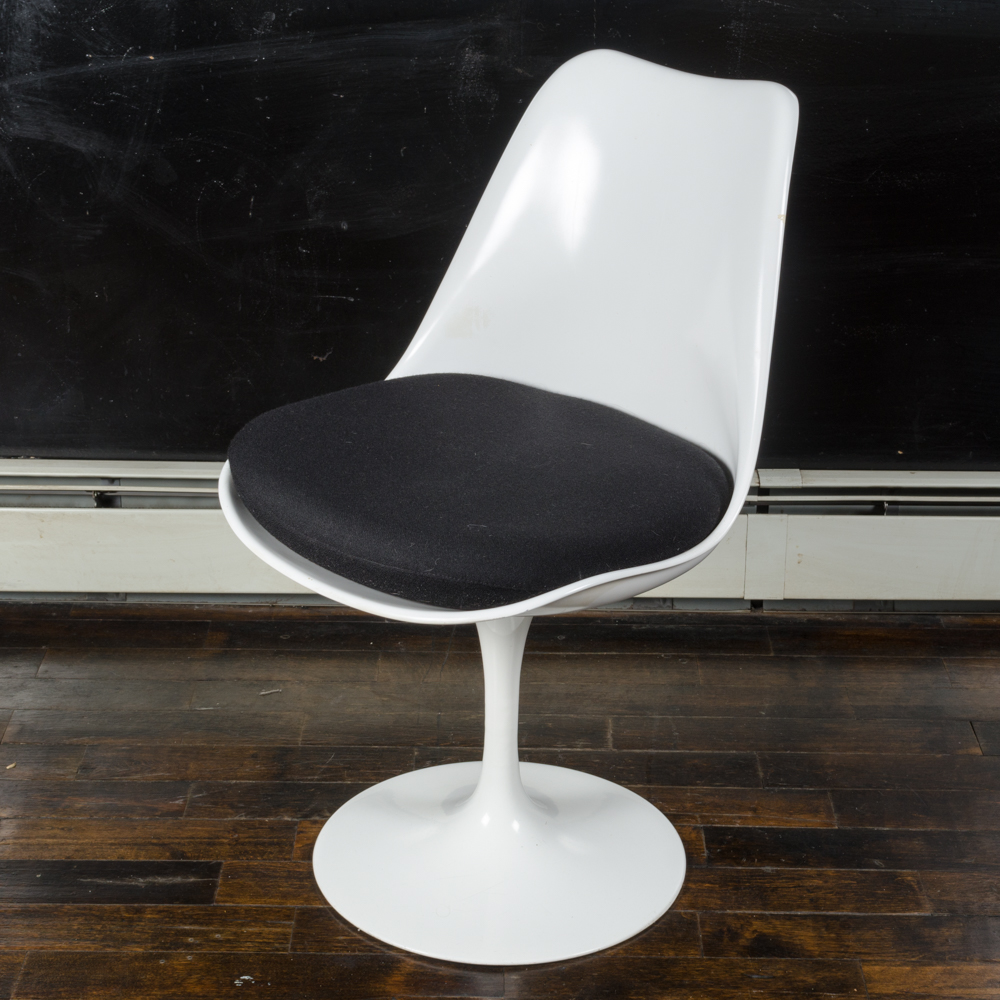 Mid Century Modern "Tulip" Armless Chair by Saarinen for Knoll