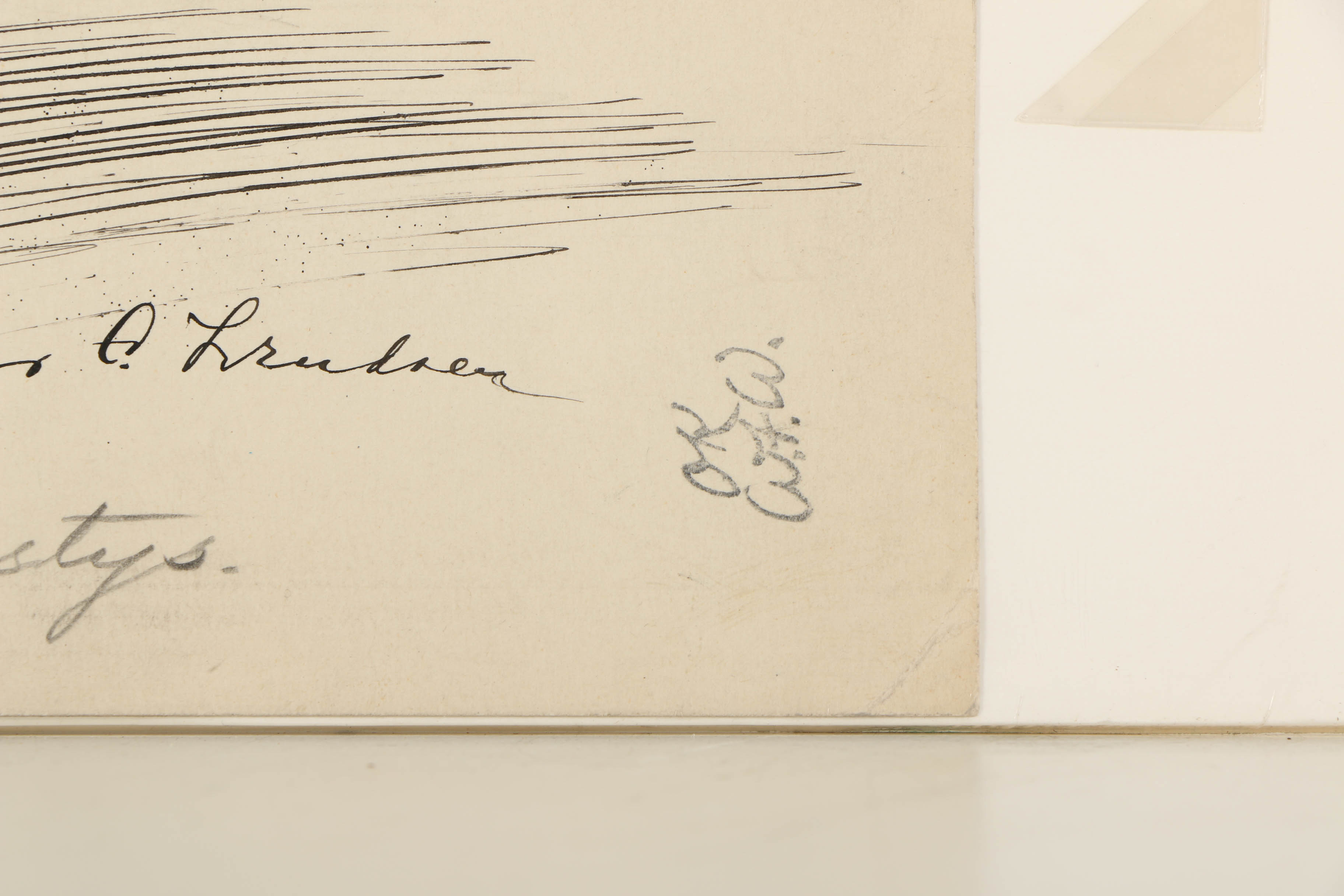 Charles C. Svendsen Ink Drawing "The Well of Quintin Mastys"