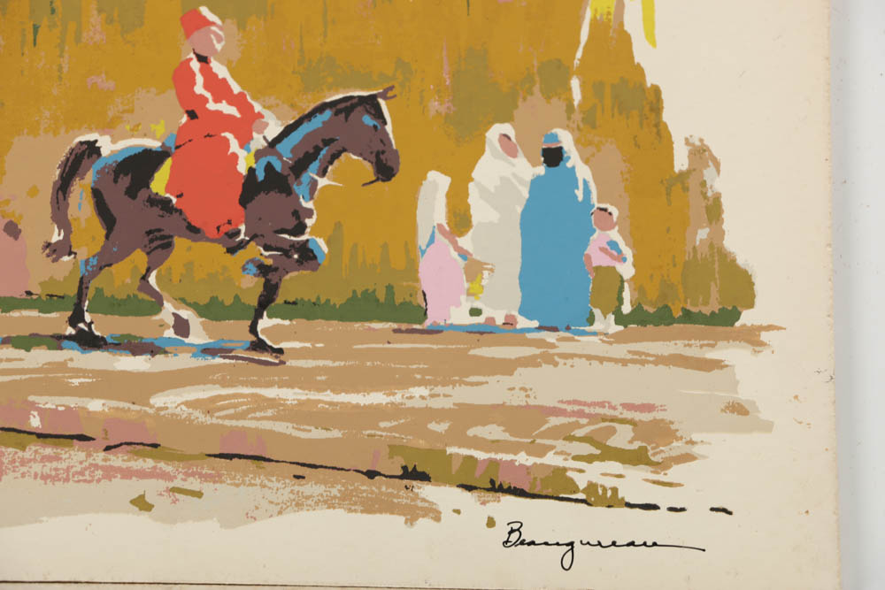 Francis Beaugureau Serigraphs of Street Scenes