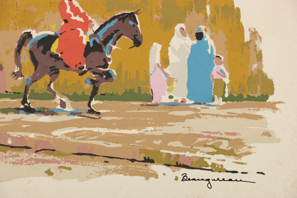 Francis Beaugureau Serigraphs of Street Scenes