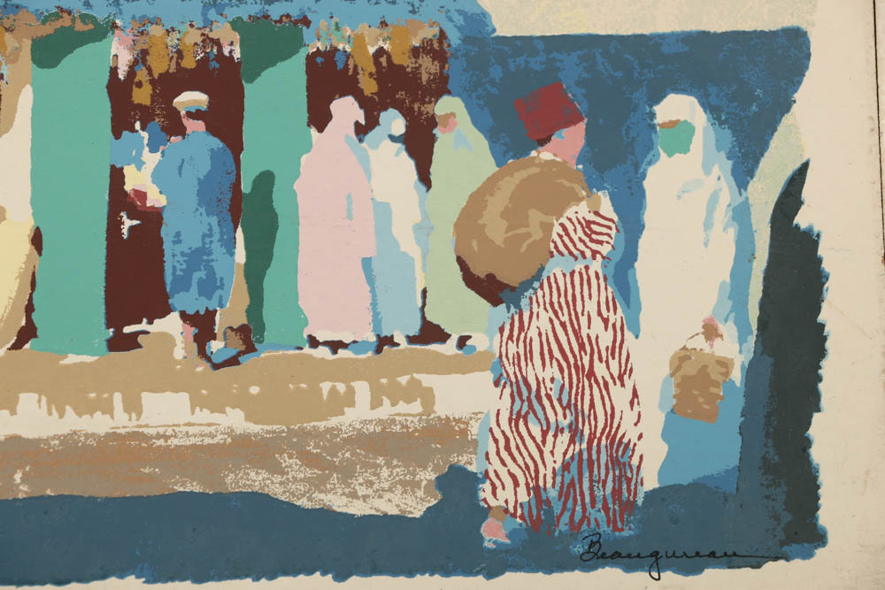 Francis Beaugureau Serigraphs of Street Scenes