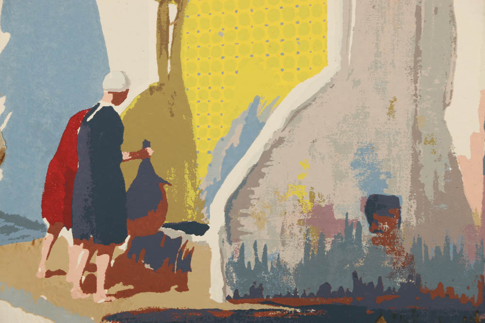 Francis Beaugureau Serigraphs of Street Scenes