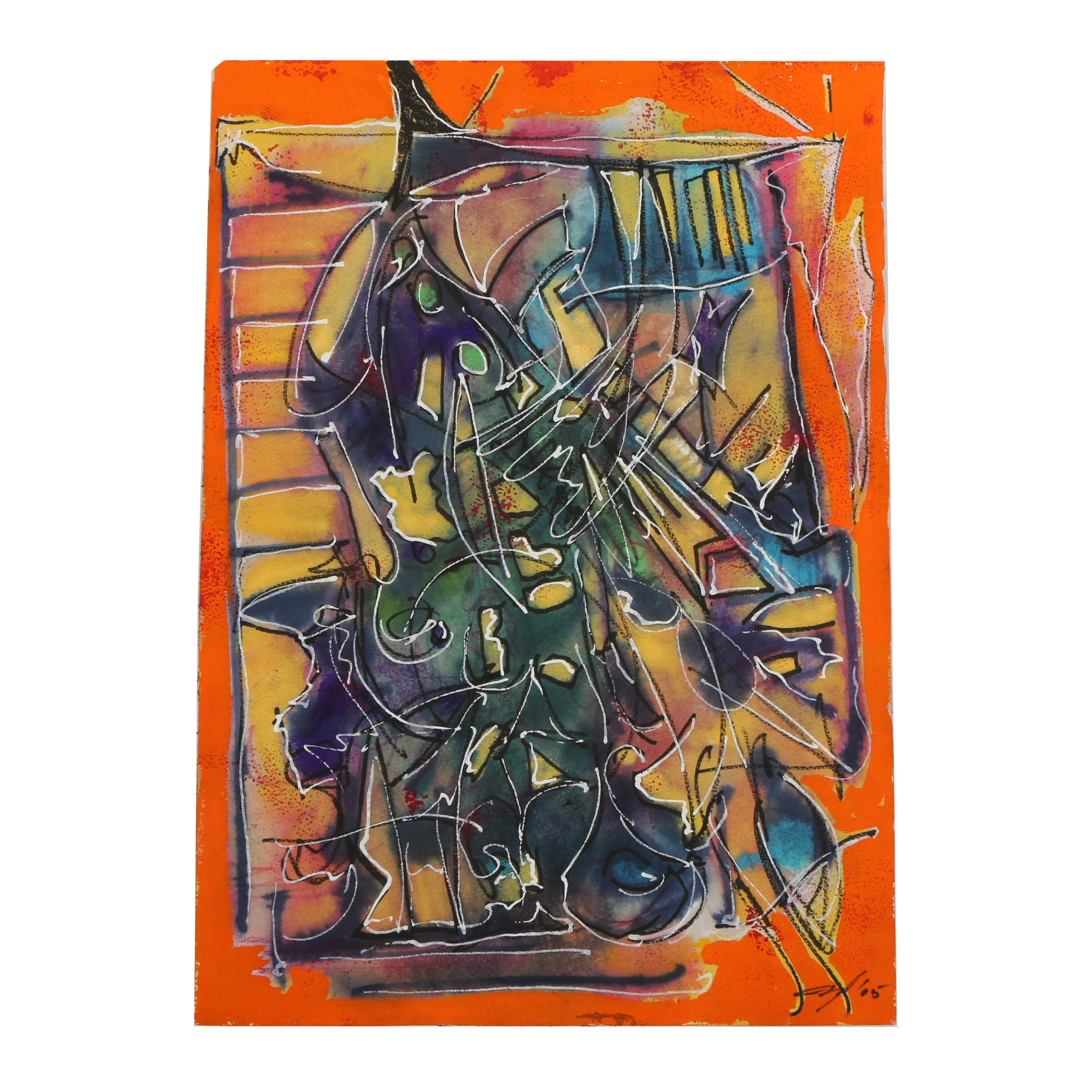 Ricardo Morin Watercolor Painting on Paper