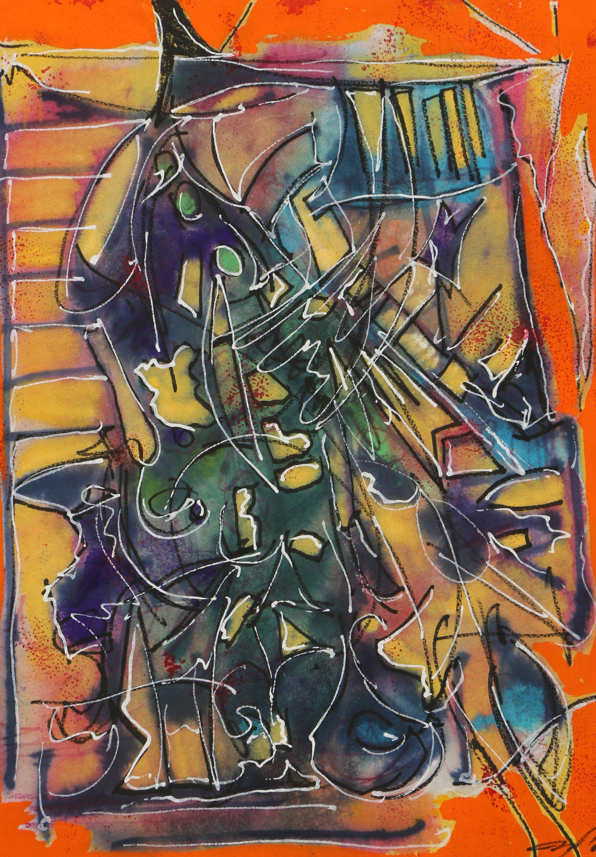 Ricardo Morin Watercolor Painting on Paper