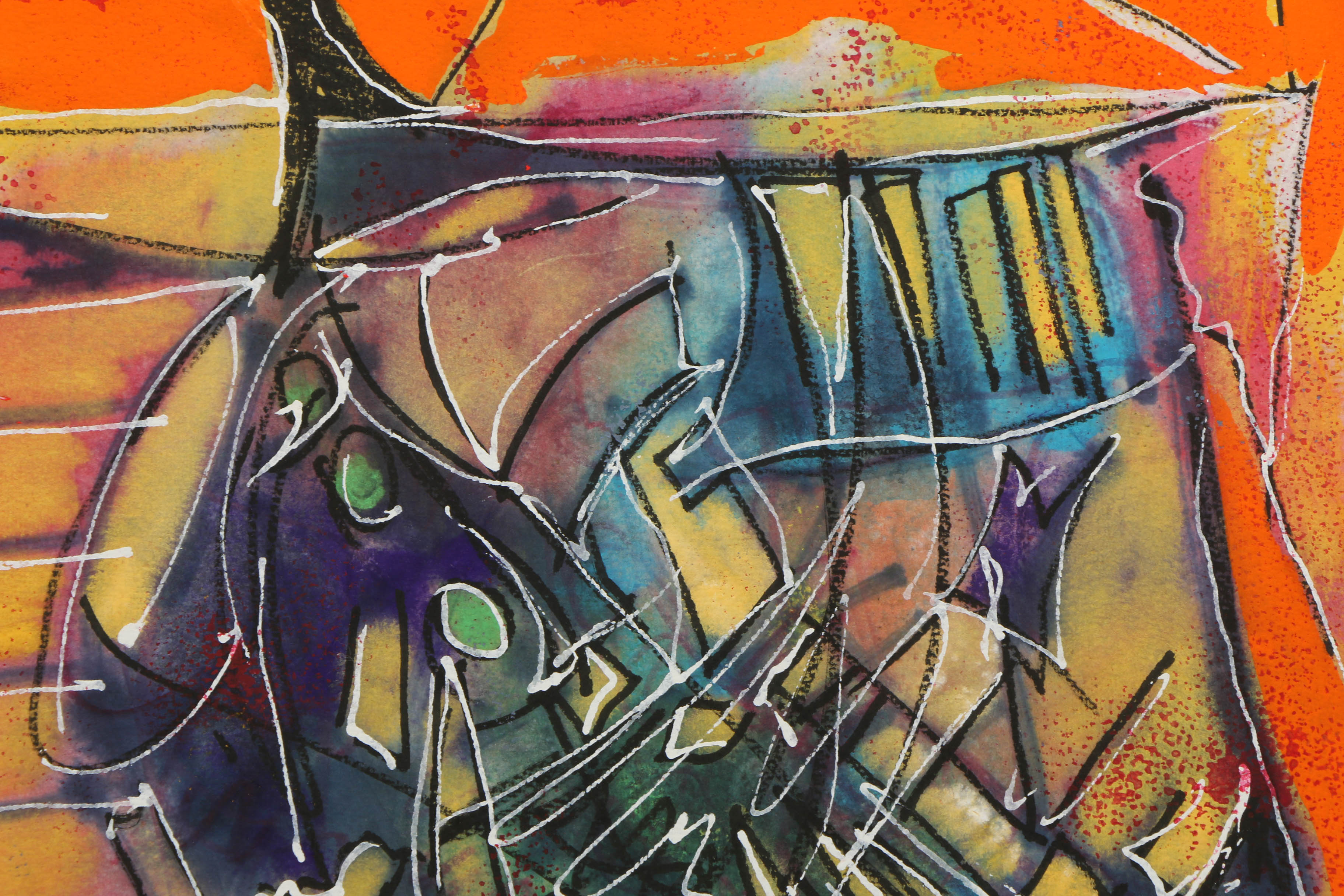 Ricardo Morin Watercolor Painting on Paper