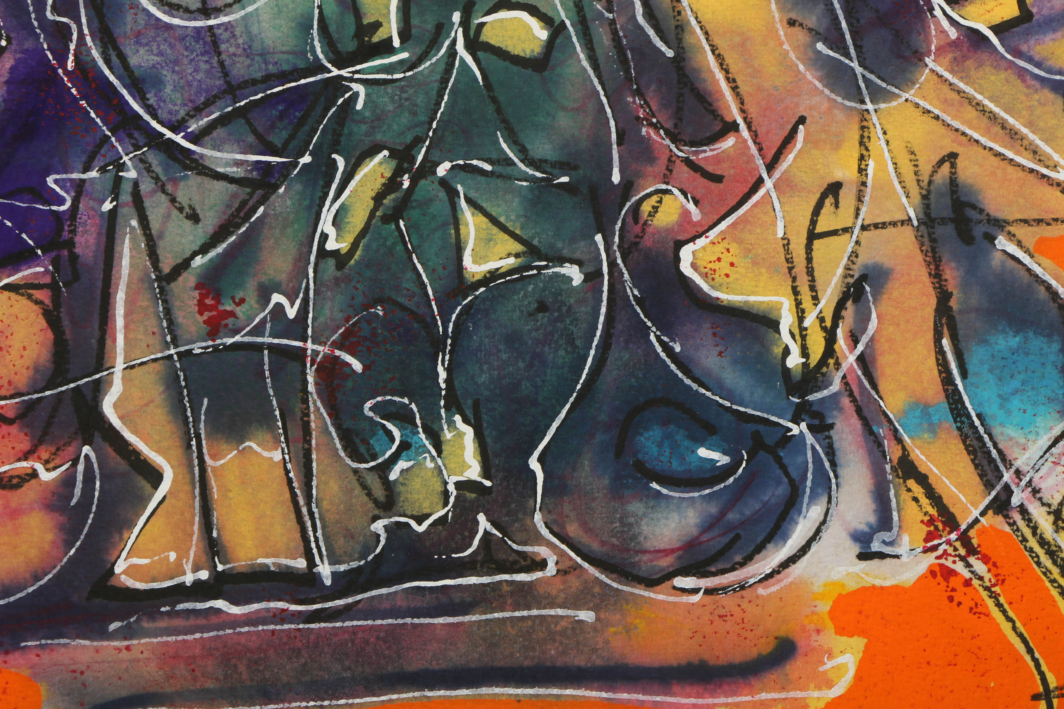 Ricardo Morin Watercolor Painting on Paper