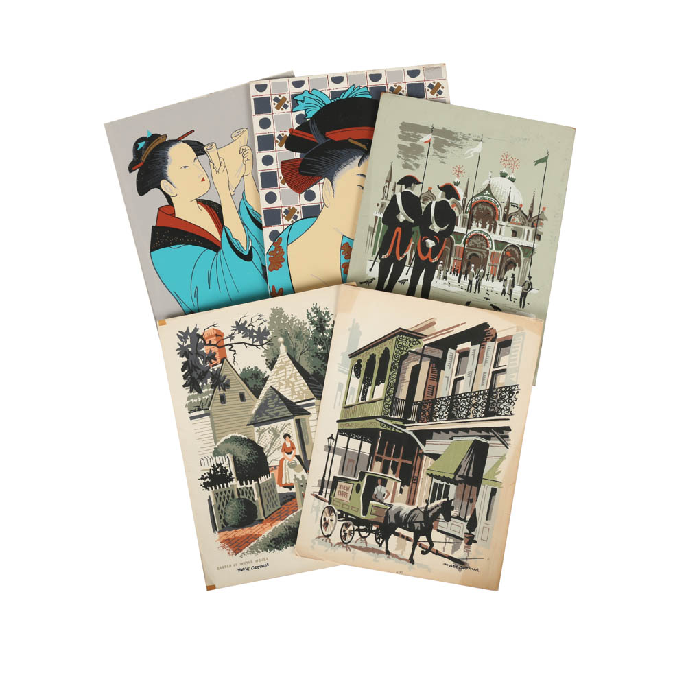 Variety of Mark Coomer Limited Edition Serigraphs of Various Themes