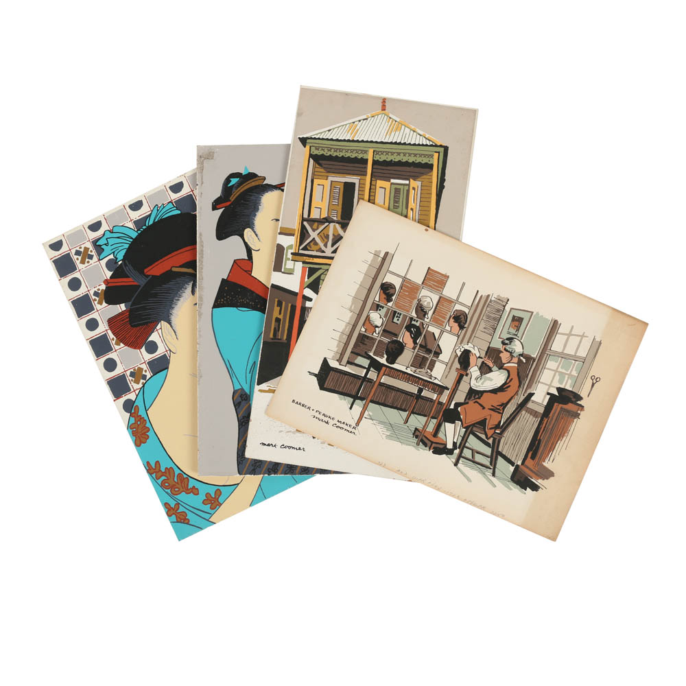 Assortment of Mark Coomer Limited Edition Serigraphs of Various Themes