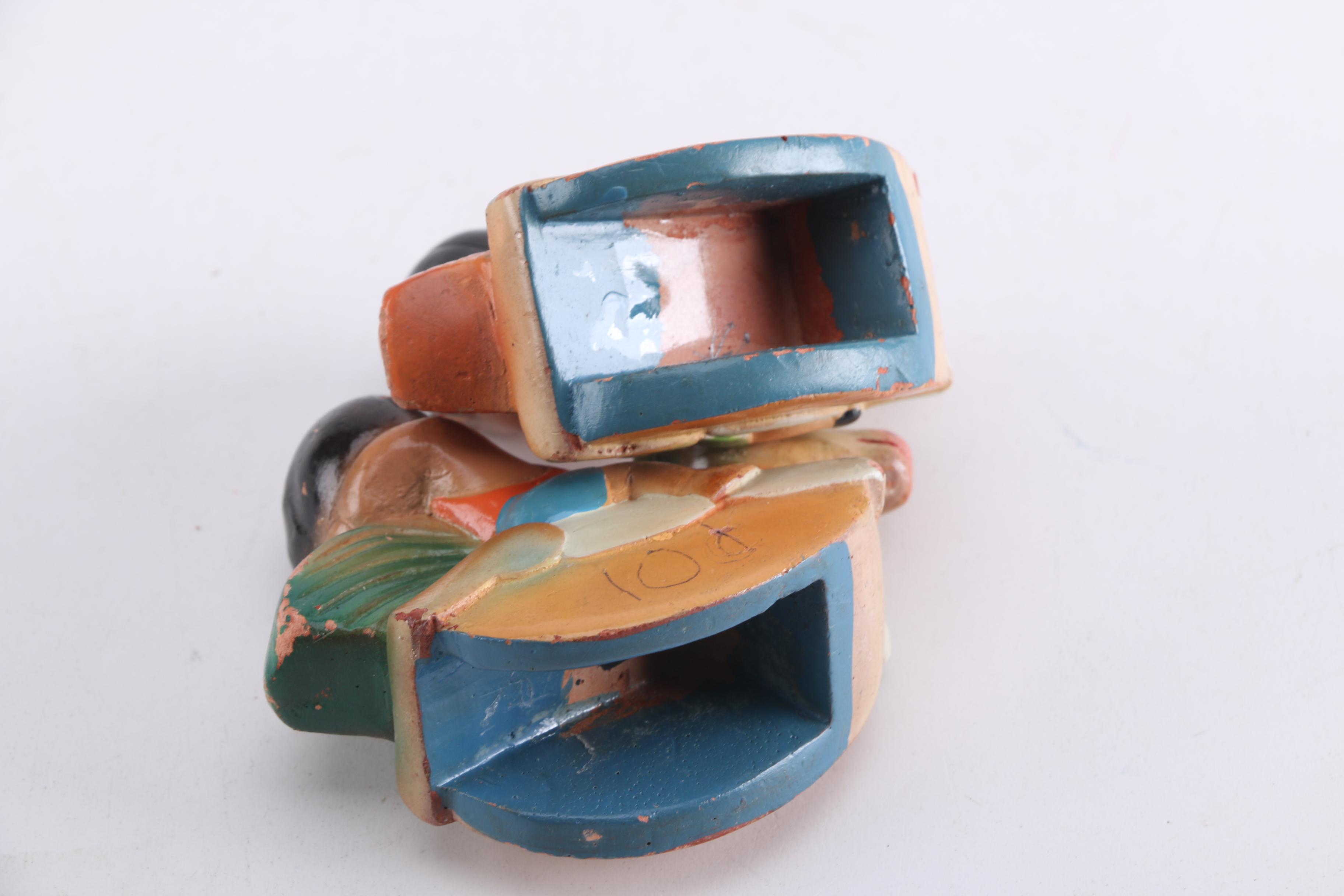 Assorted Painted Ceramic Glazed Figurines