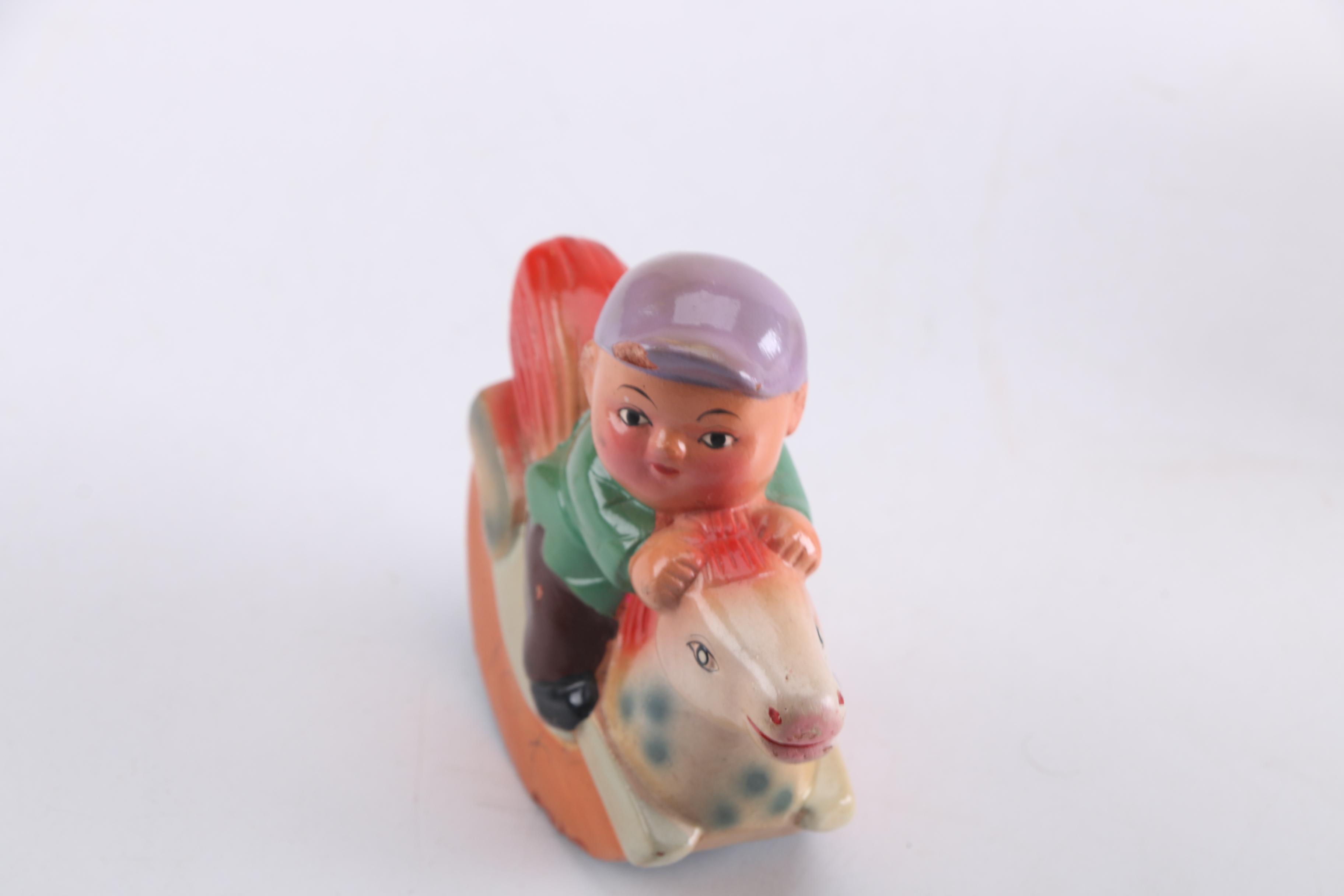 Assorted Painted Ceramic Glazed Figurines