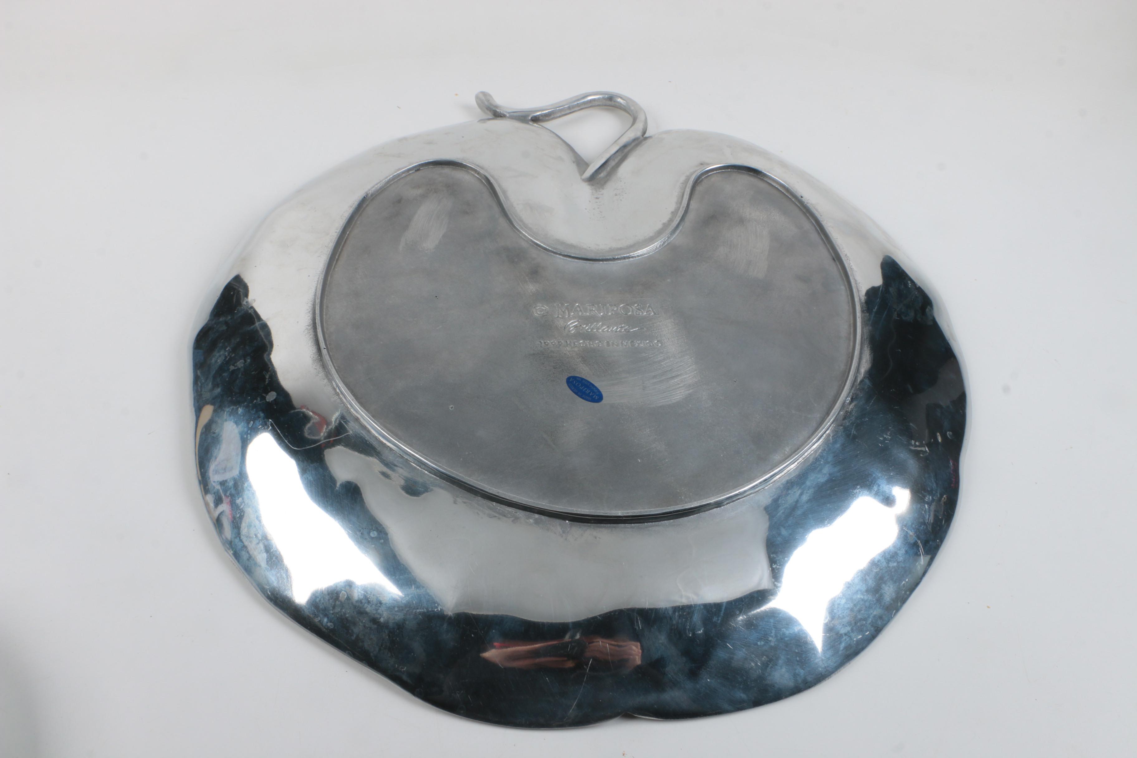 Mariposa Silver Gilt Metal Trays