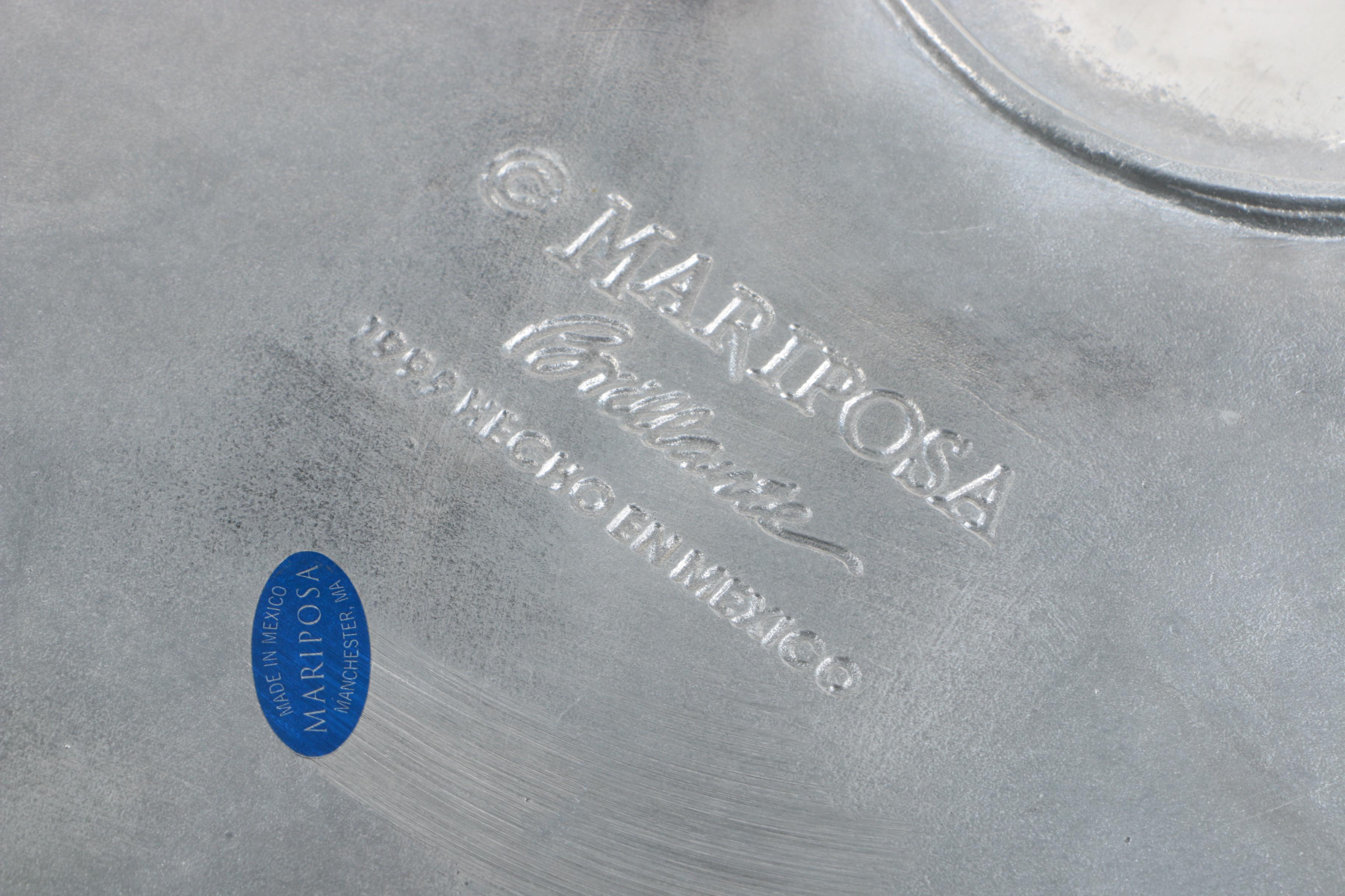 Mariposa Silver Gilt Metal Trays