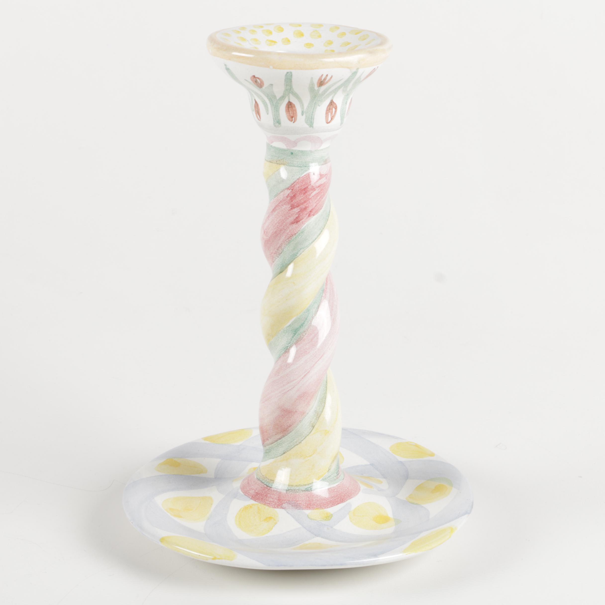 Vietri Serving Bowl and Candlestick