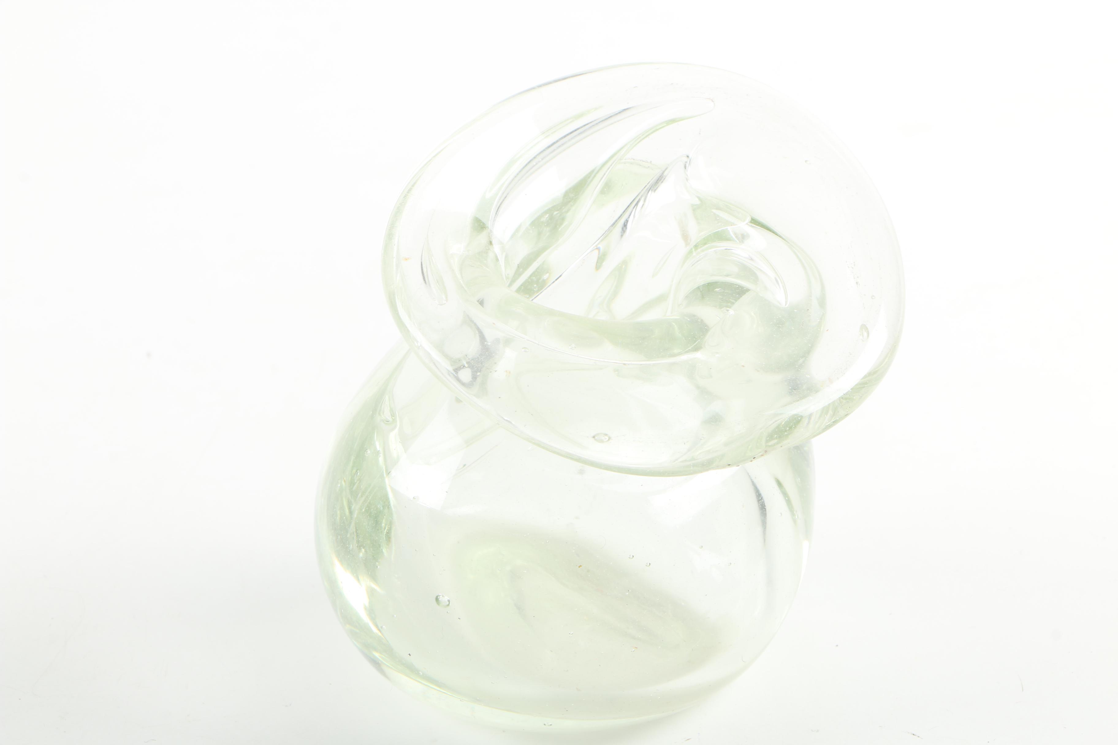 Glass Tray and Assorted Glass Décor