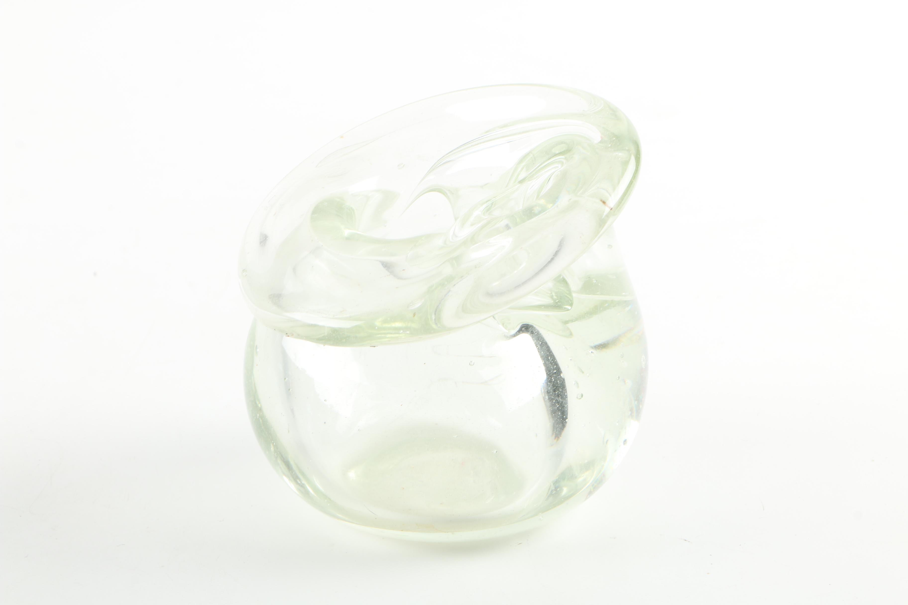 Glass Tray and Assorted Glass Décor