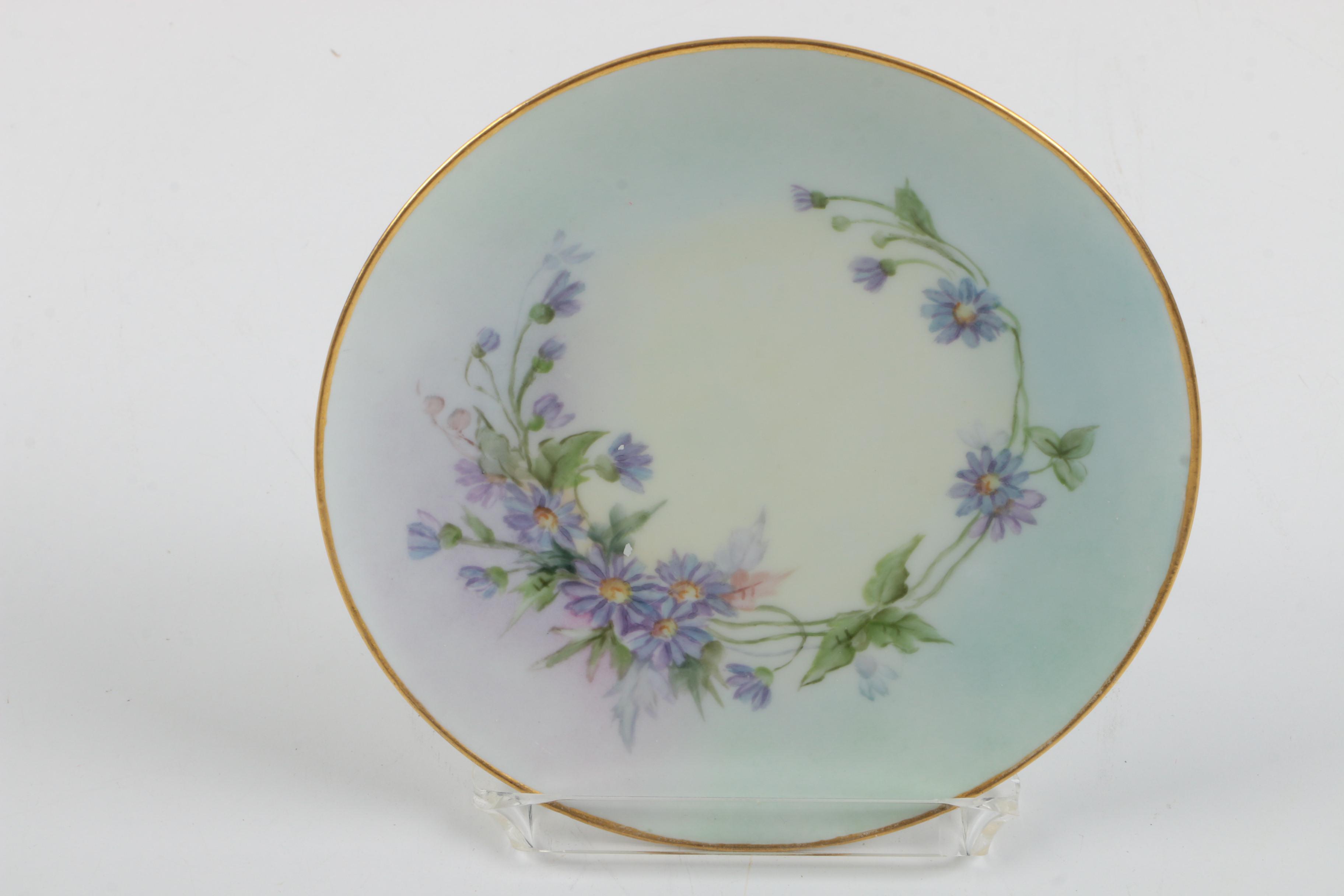 Nippon Nut Bowl Set and J & C Bavaria China Plates