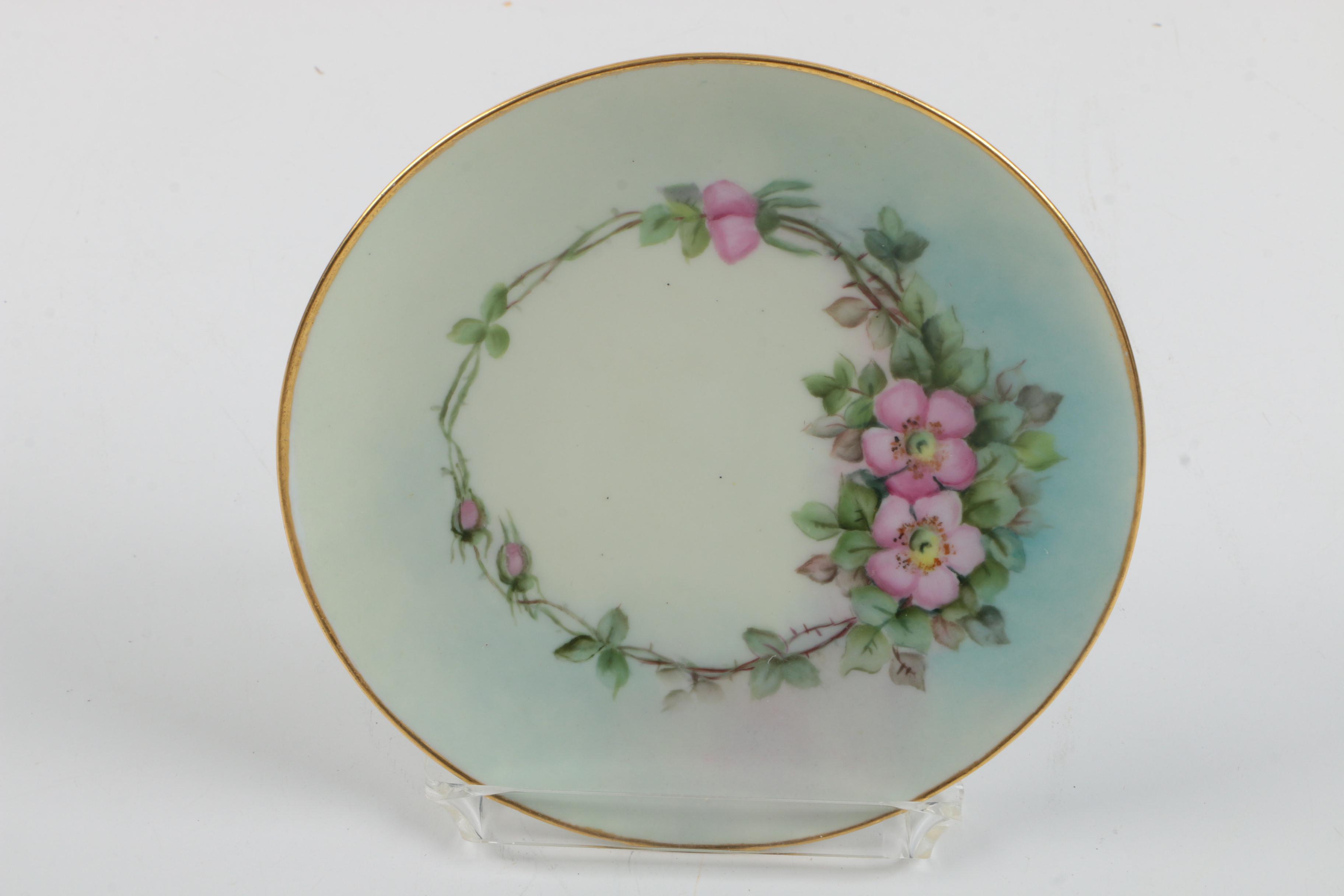 Nippon Nut Bowl Set and J & C Bavaria China Plates