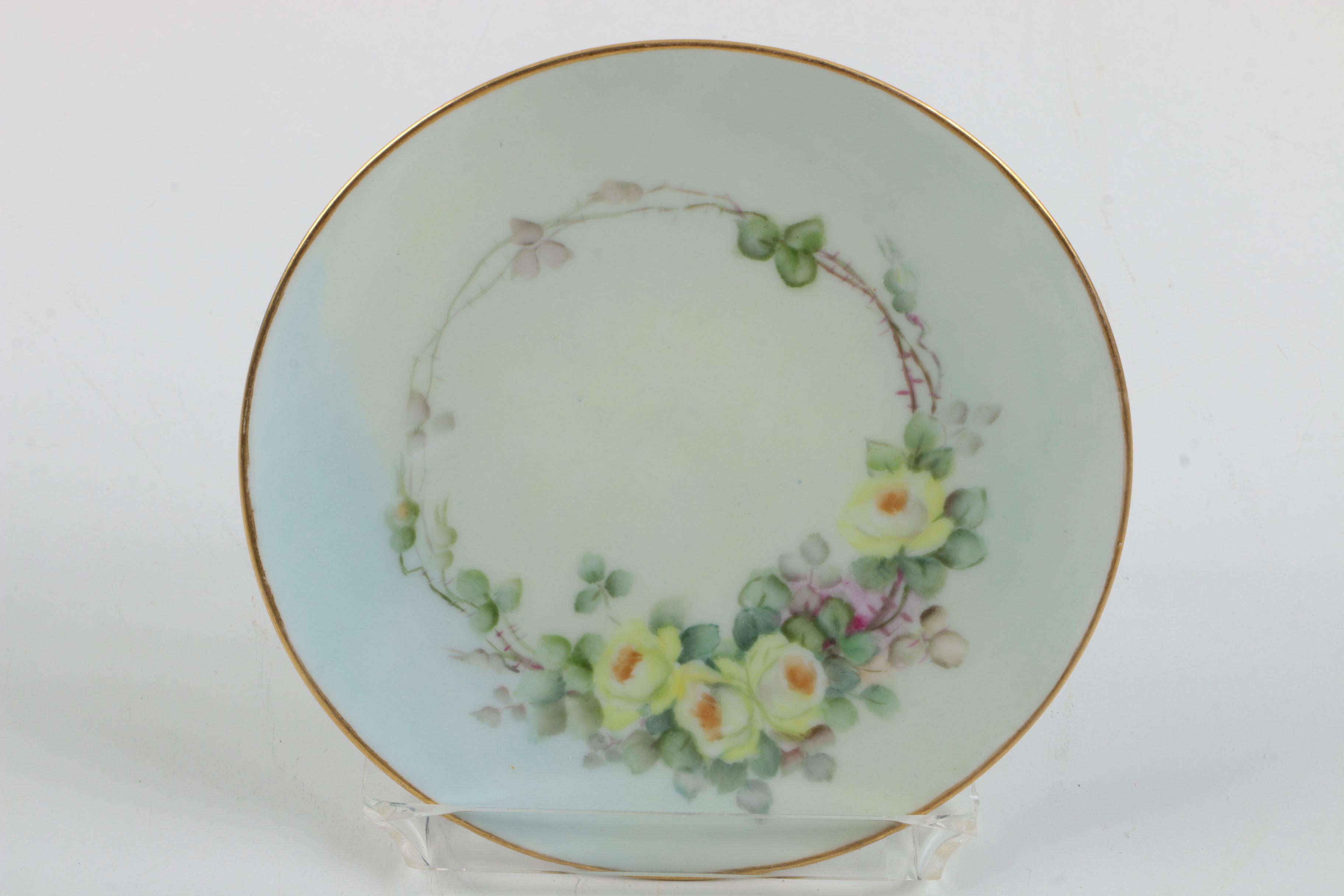 Nippon Nut Bowl Set and J & C Bavaria China Plates