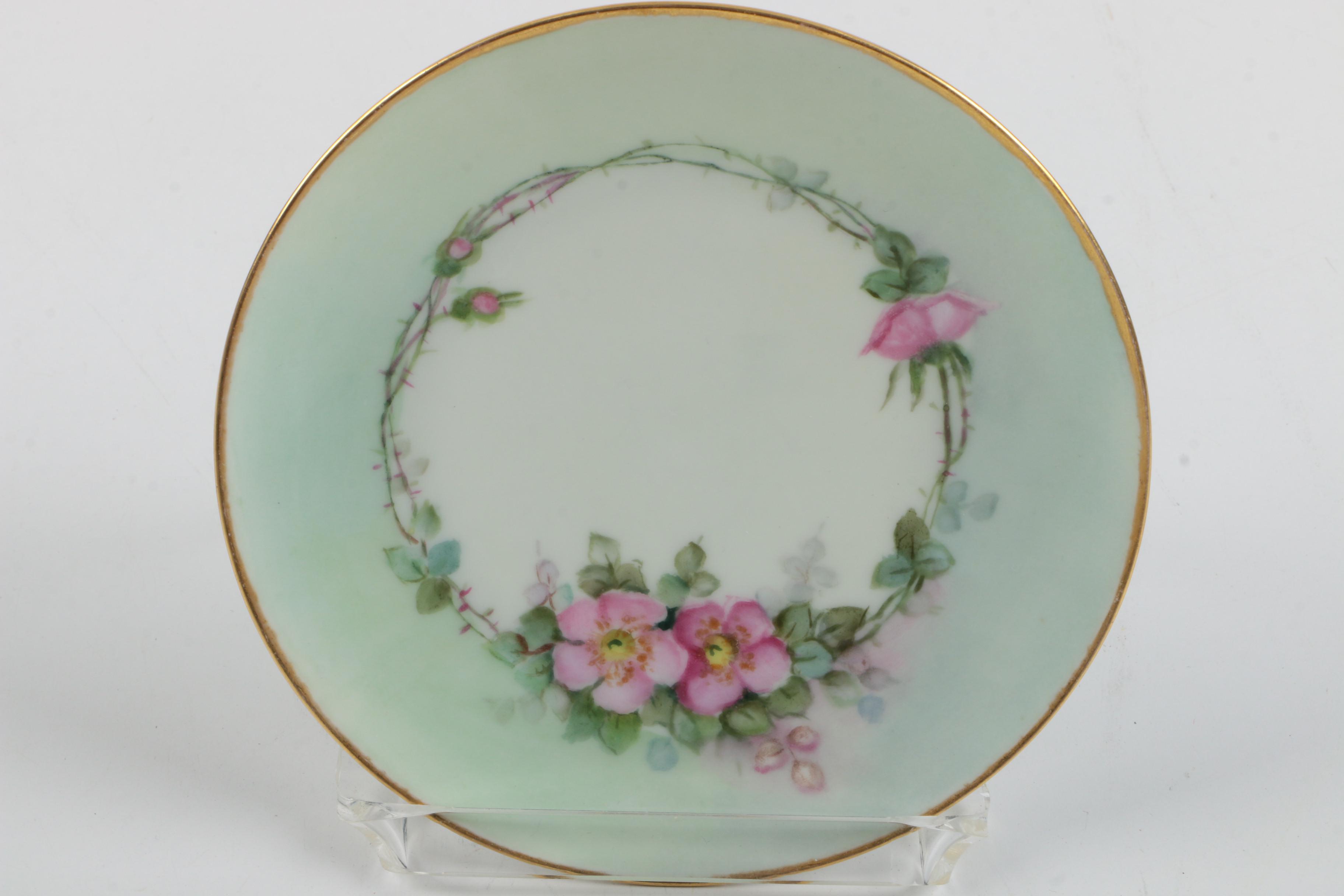 Nippon Nut Bowl Set and J & C Bavaria China Plates