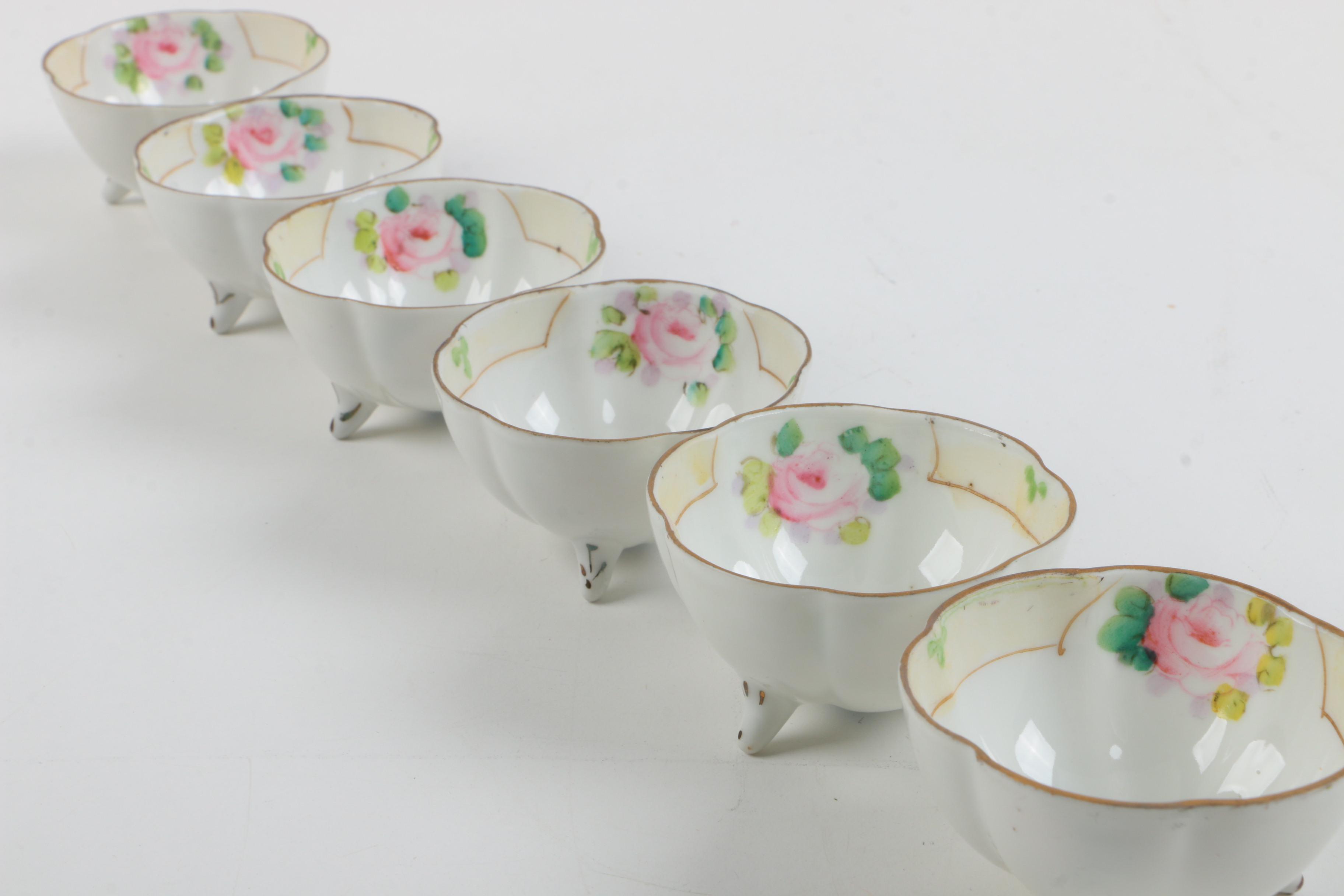 Nippon Nut Bowl Set and J & C Bavaria China Plates