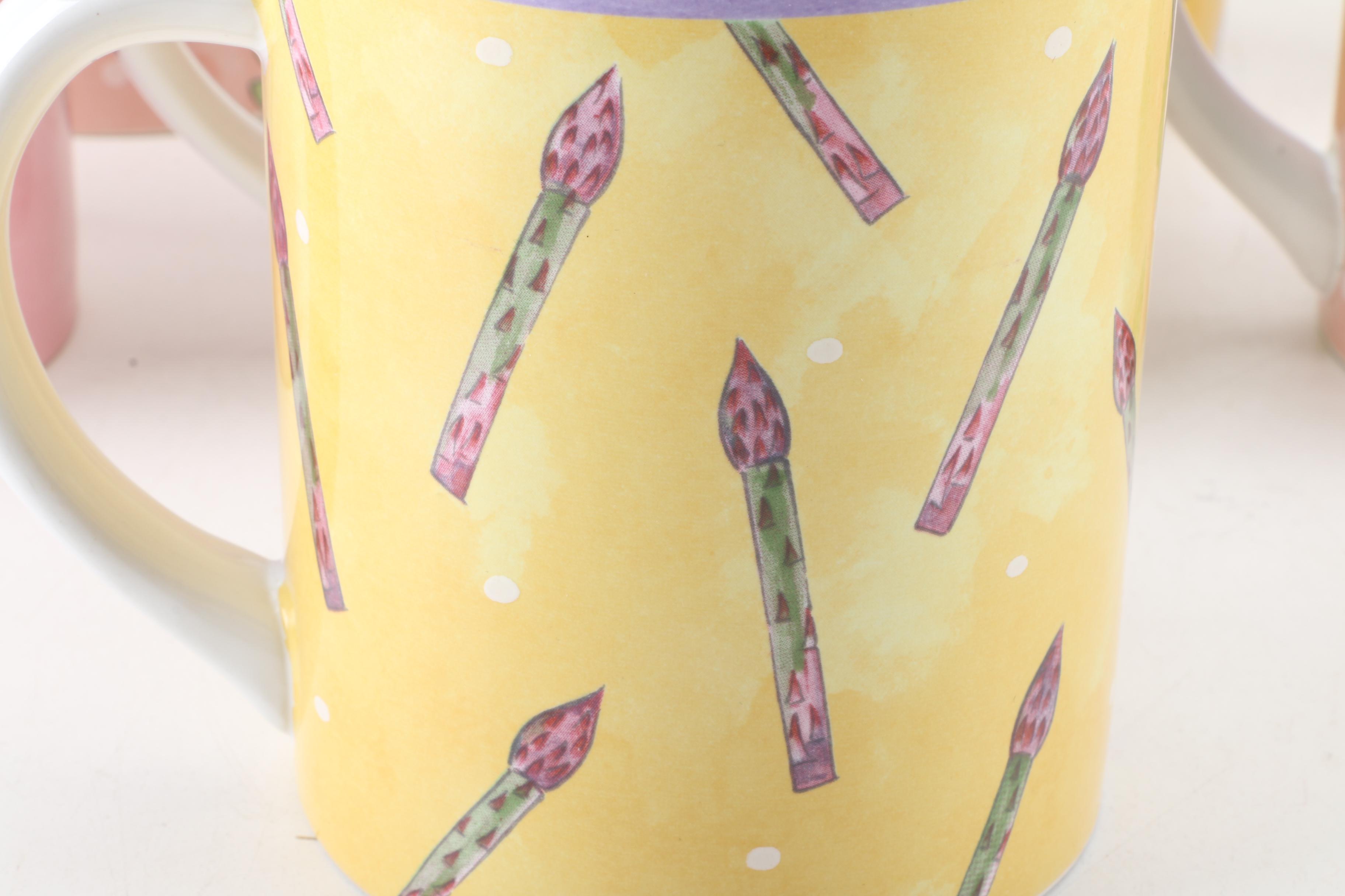 Essex Bois d'Arc "Tutti Fruitti" Mugs by Heather Outlaw Kurpis and Cookie Jar