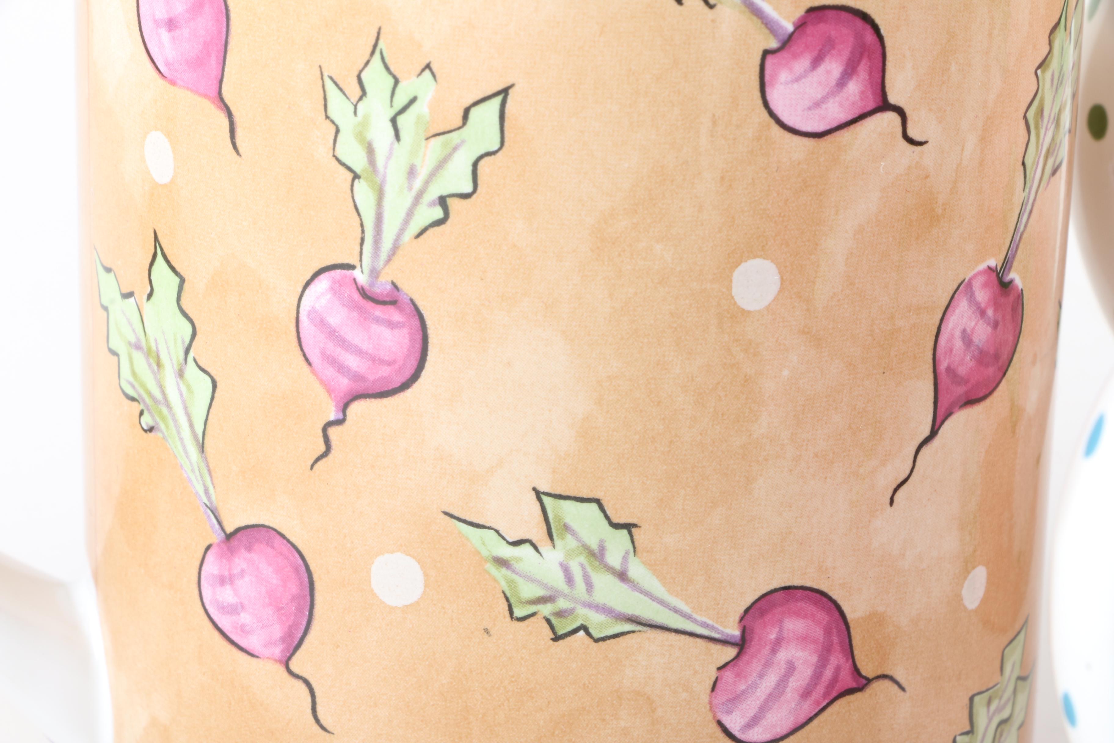 Essex Bois d'Arc "Tutti Fruitti" Mugs by Heather Outlaw Kurpis and Cookie Jar