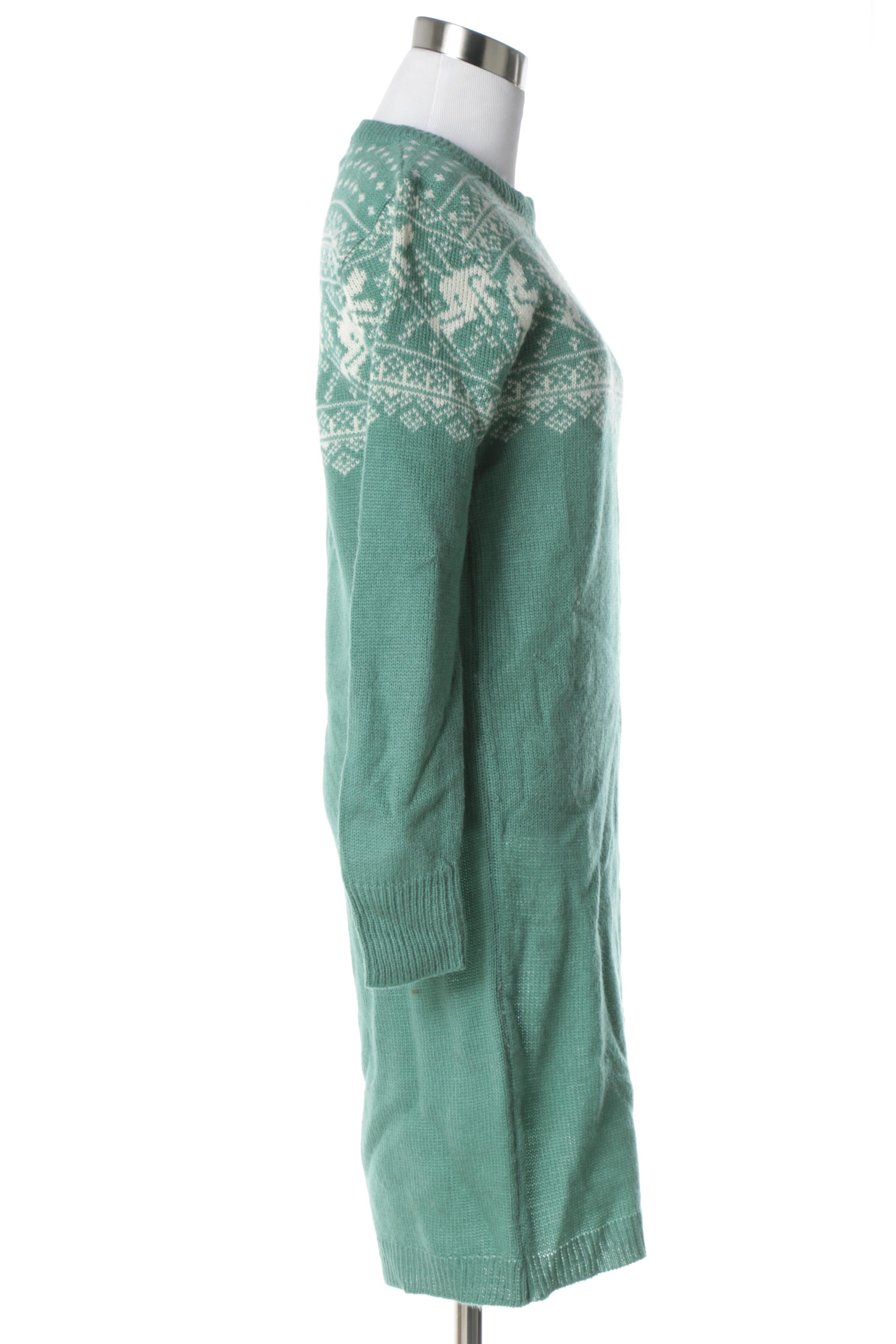 Vintage Currants by Jeri-Jo Sweater Dress and Vintage Cardigan