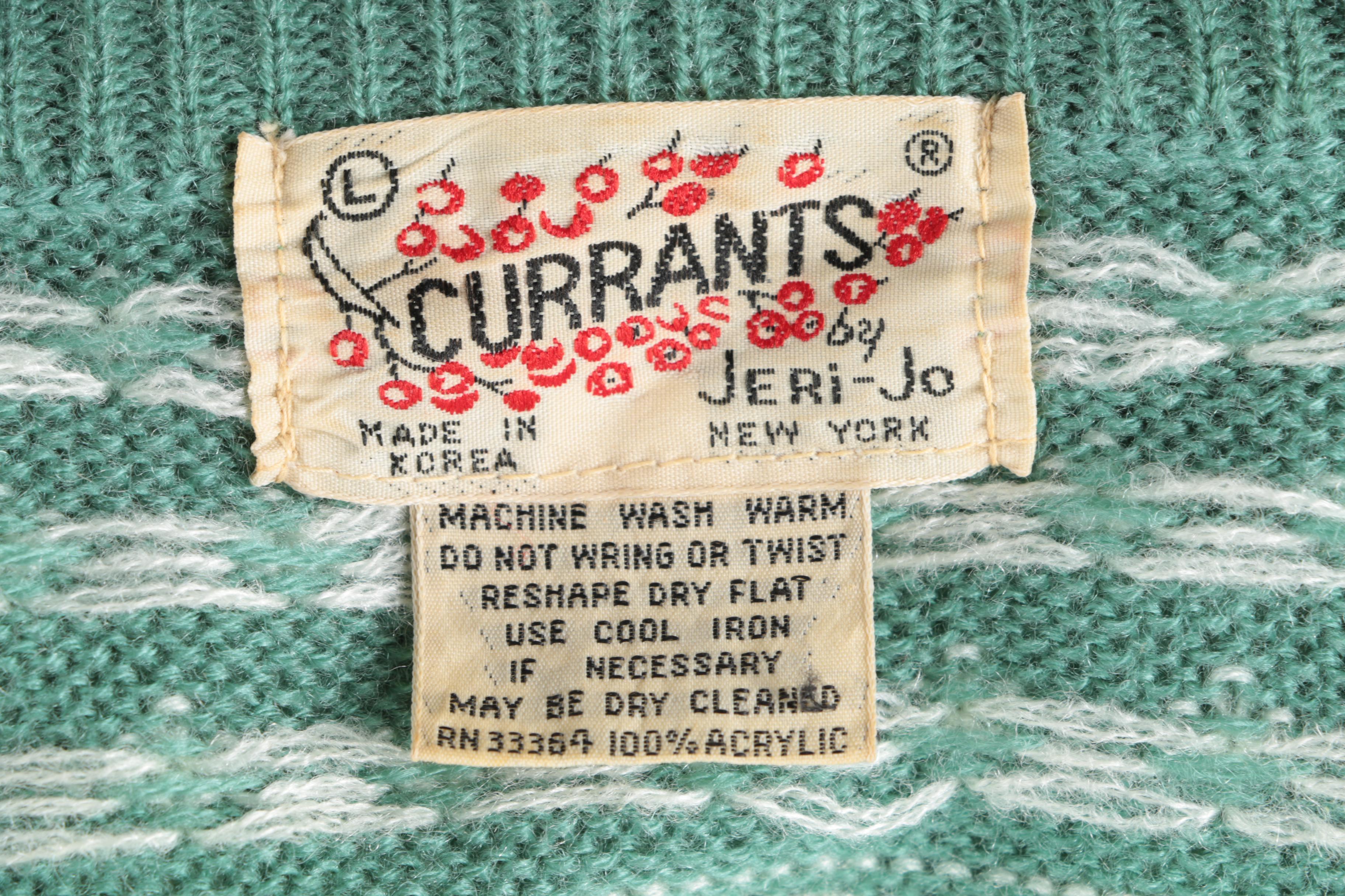 Vintage Currants by Jeri-Jo Sweater Dress and Vintage Cardigan
