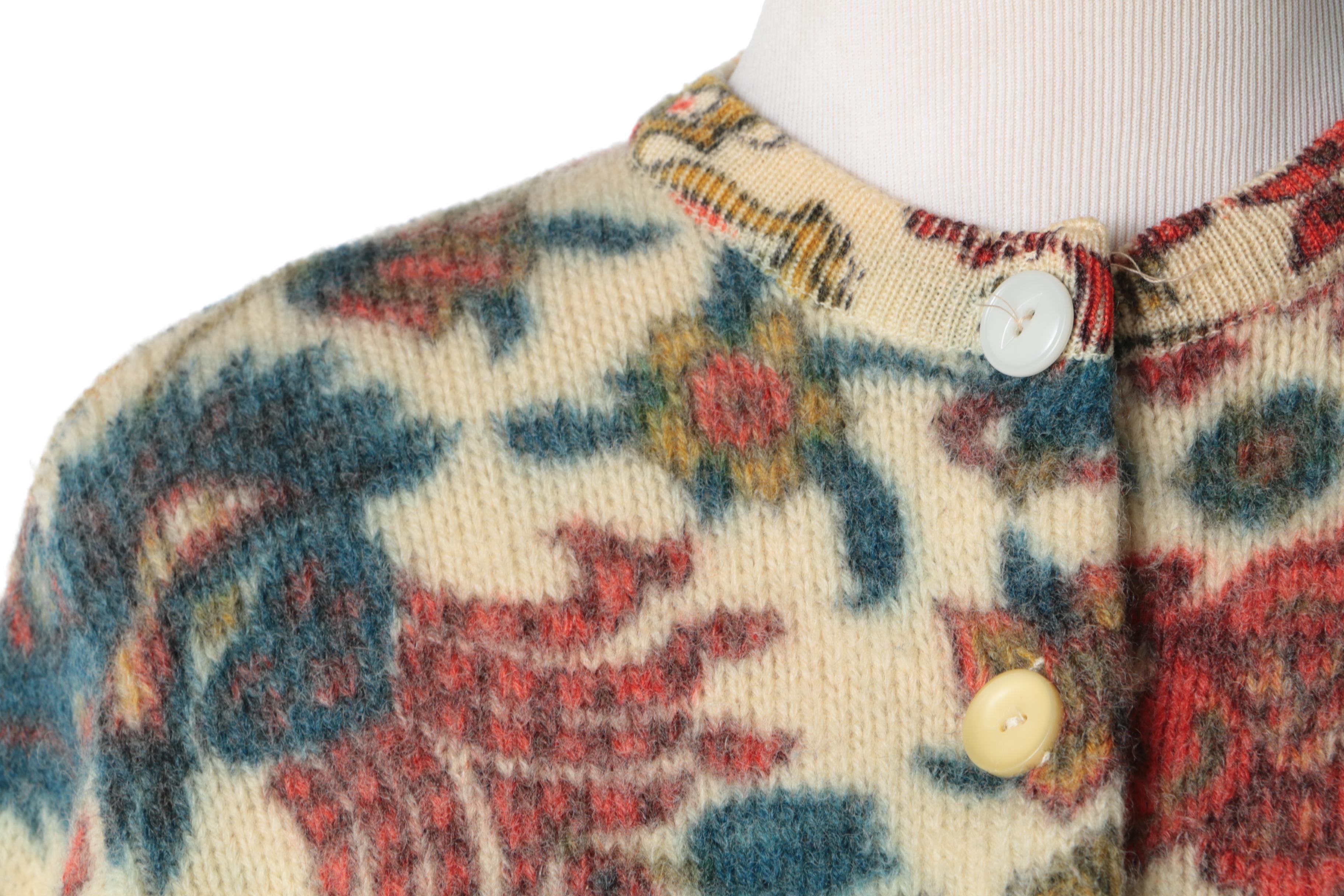 Vintage Currants by Jeri-Jo Sweater Dress and Vintage Cardigan