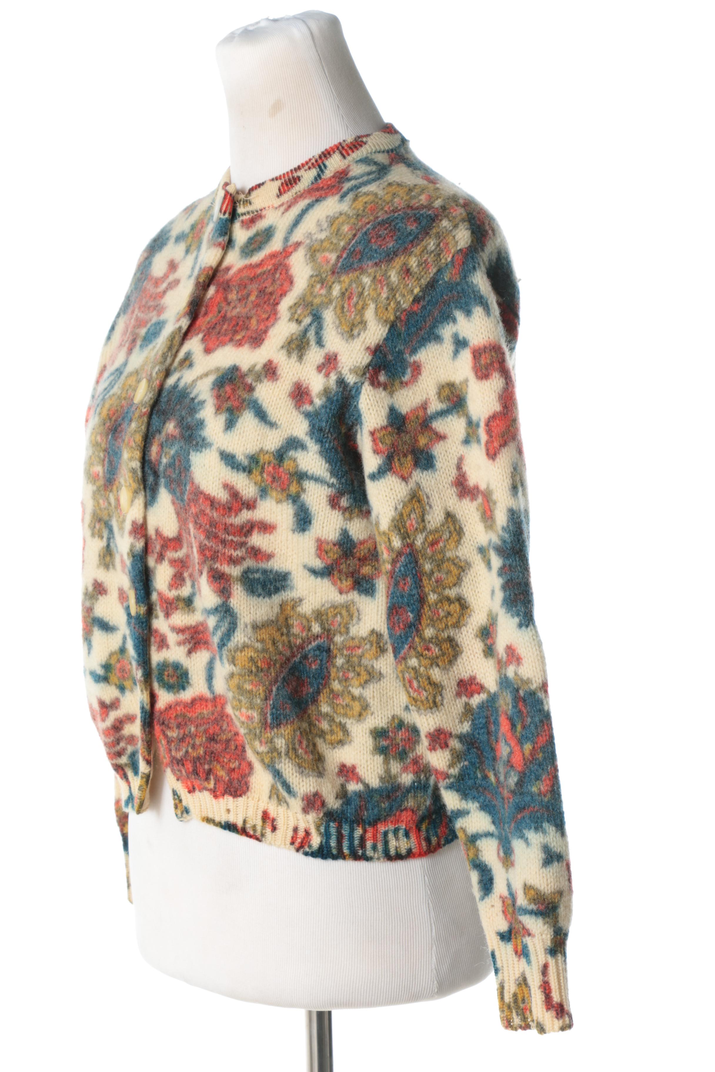 Vintage Currants by Jeri-Jo Sweater Dress and Vintage Cardigan