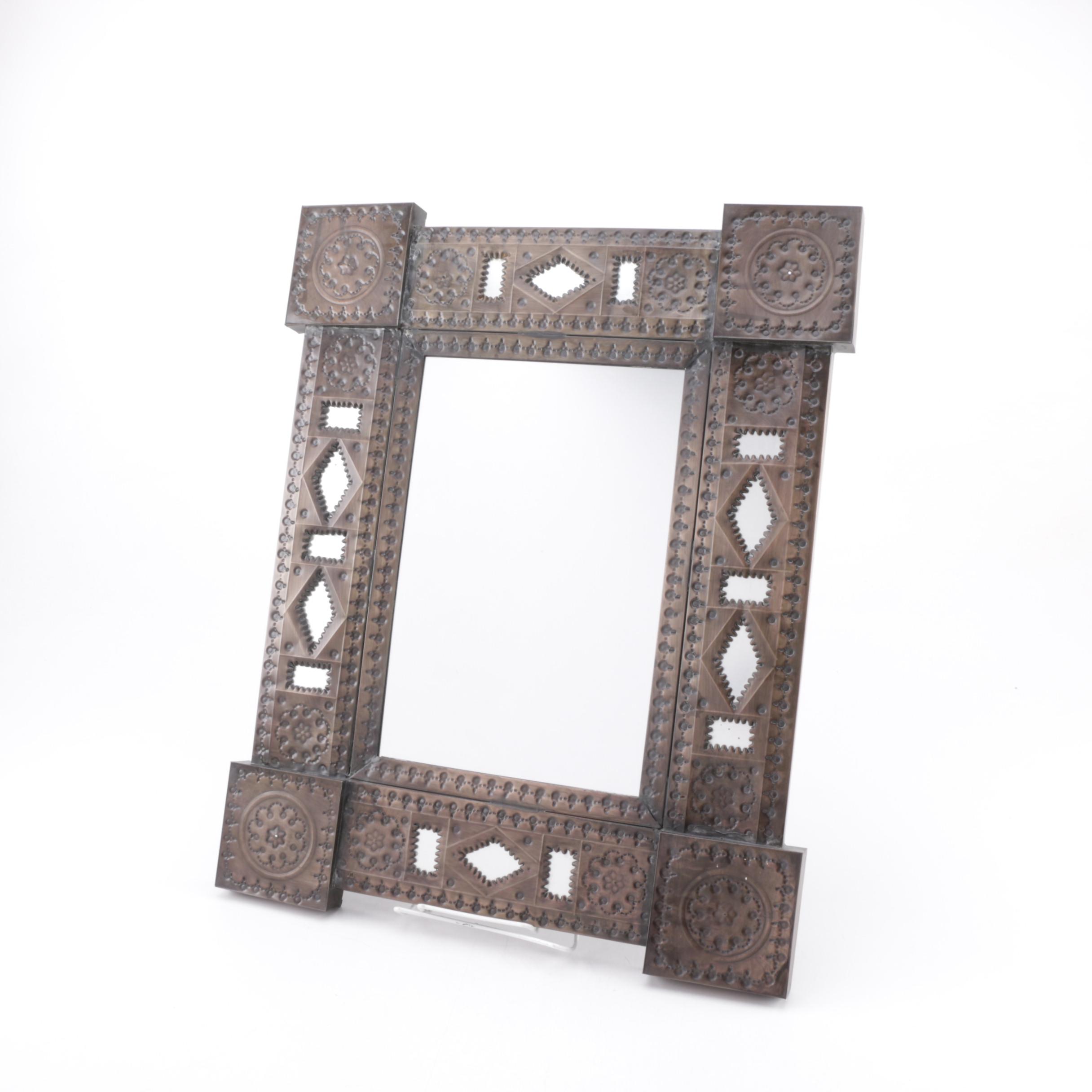 Hammered Copper Wall Mirror