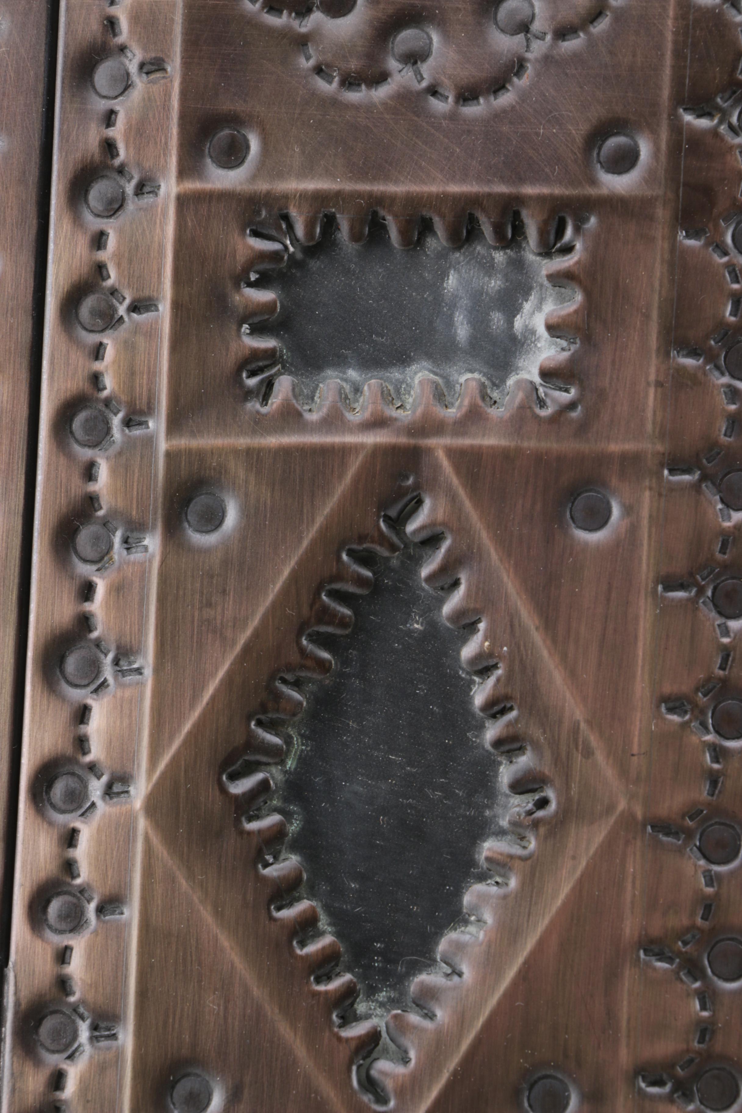 Hammered Copper Wall Mirror