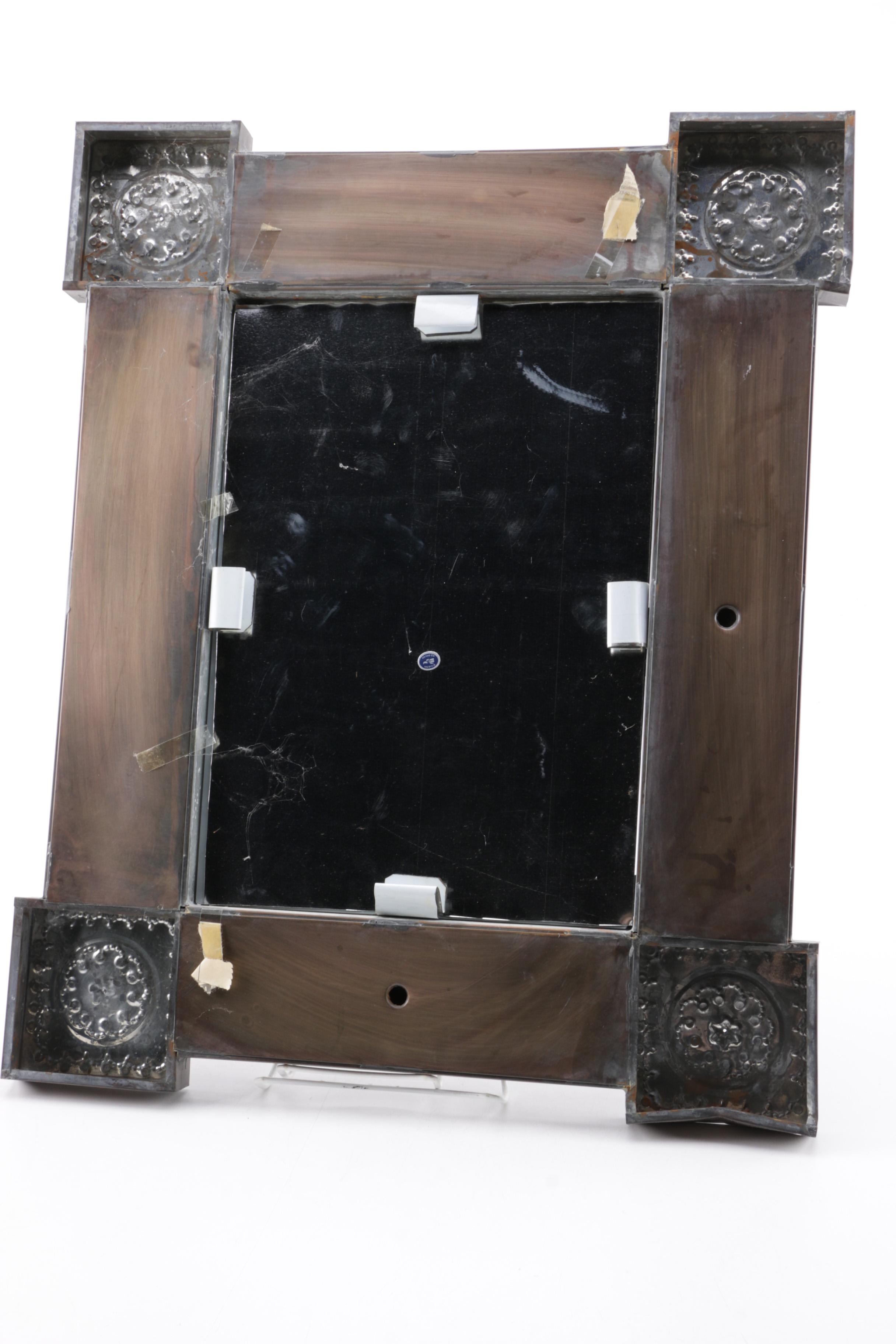 Hammered Copper Wall Mirror
