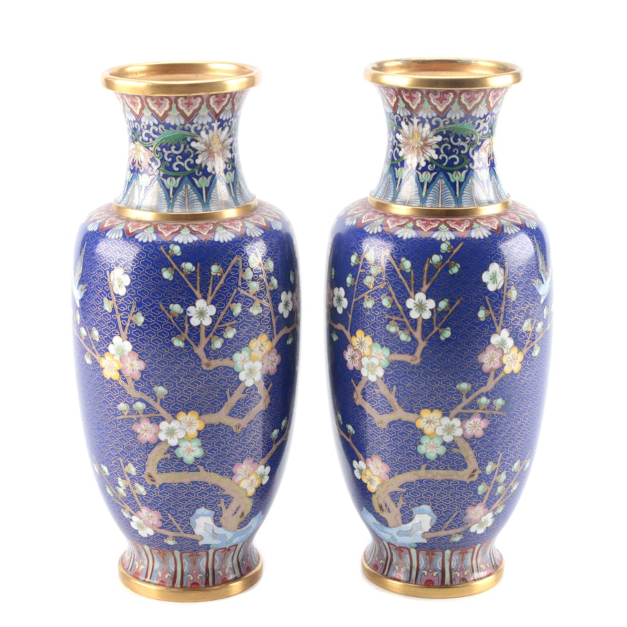 Chinese Cloisonné Vases