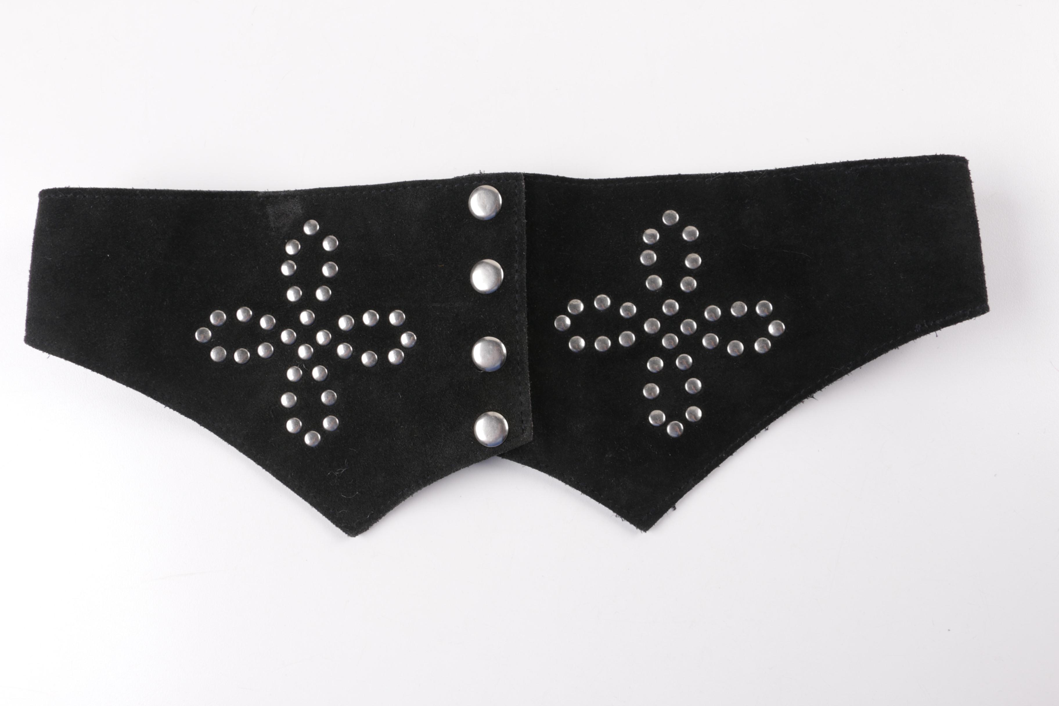 Women's Black Suede Belts