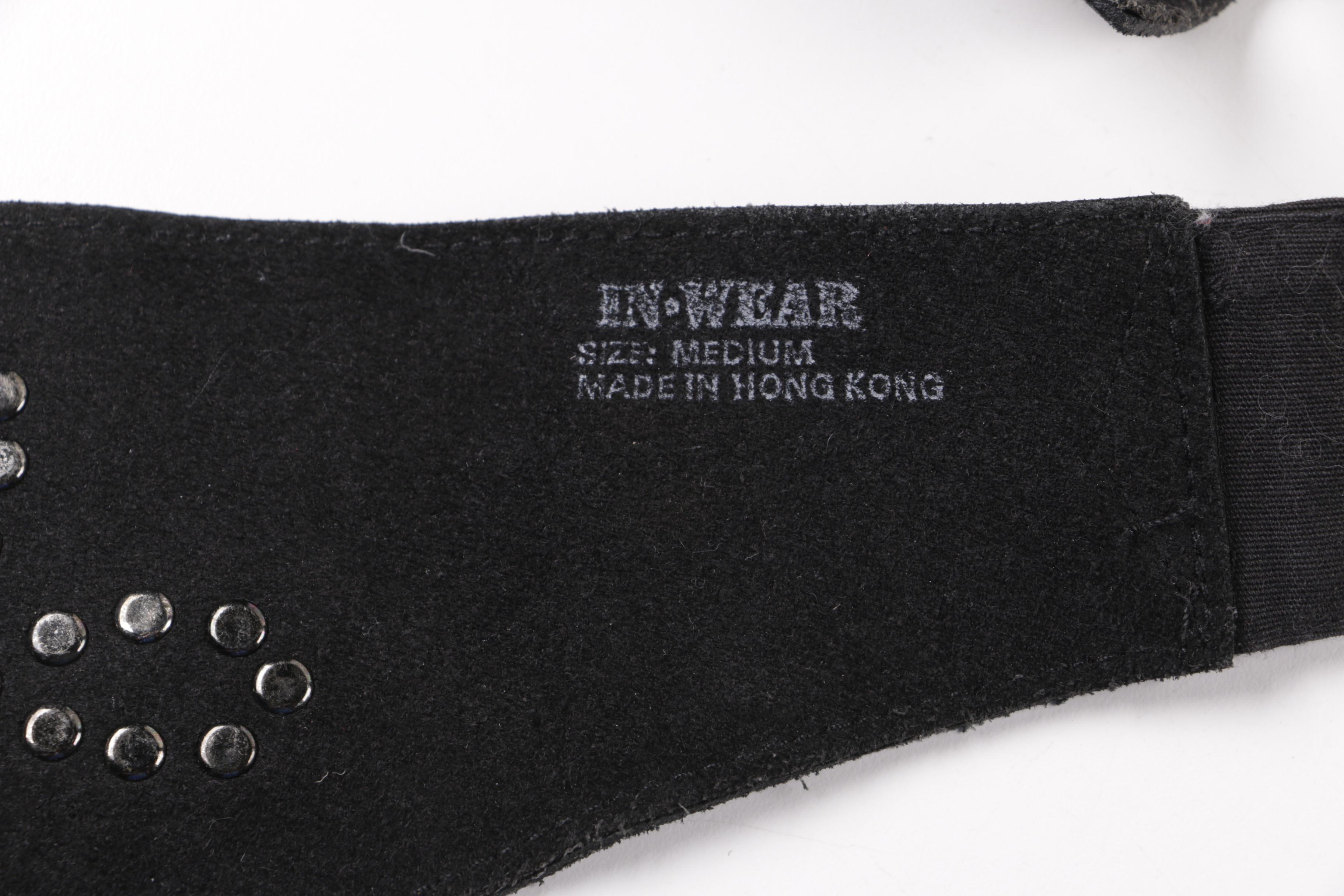 Women's Black Suede Belts