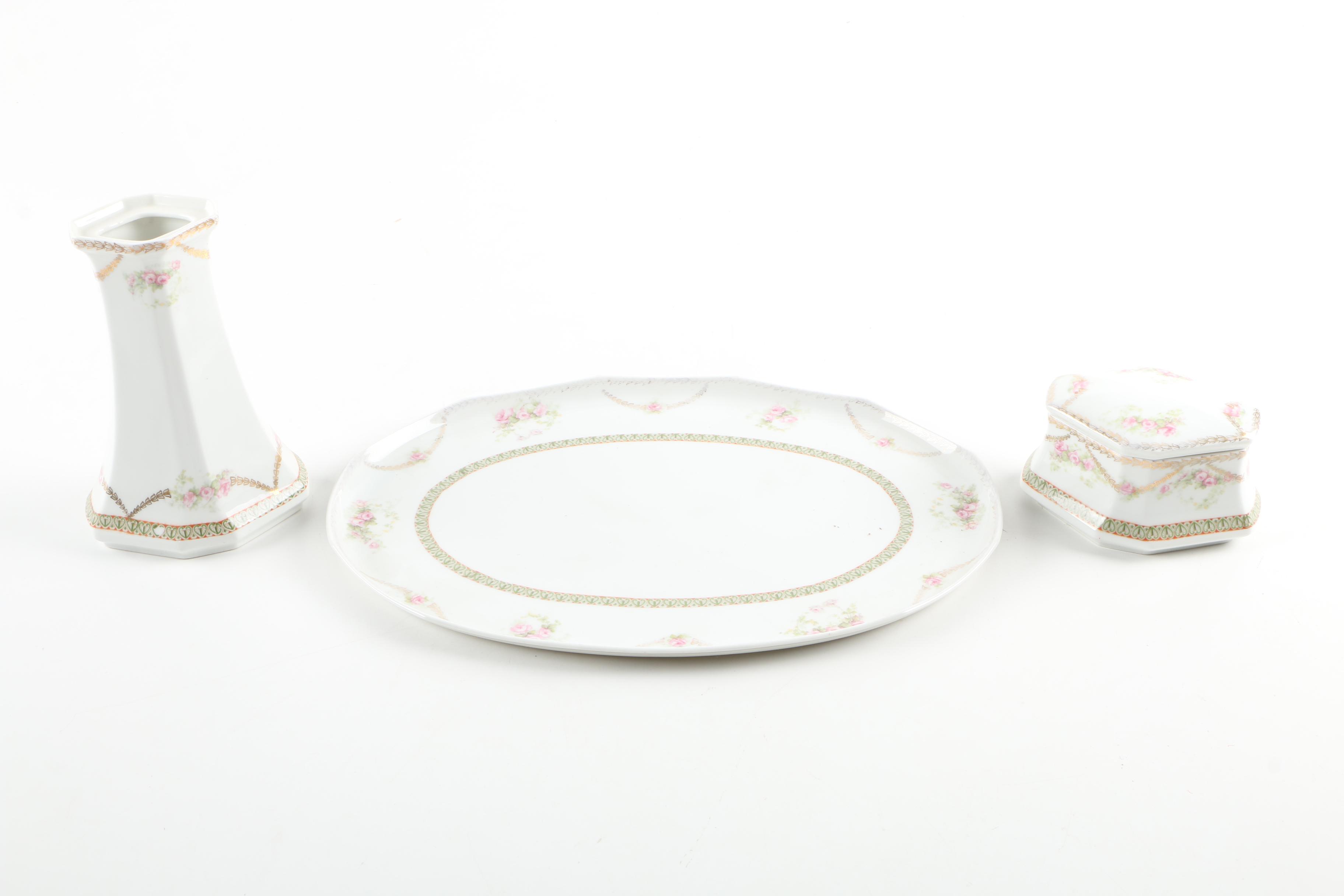 Antique Moritz Zdekauer Porcelain, Silver Plated Spoons, and More