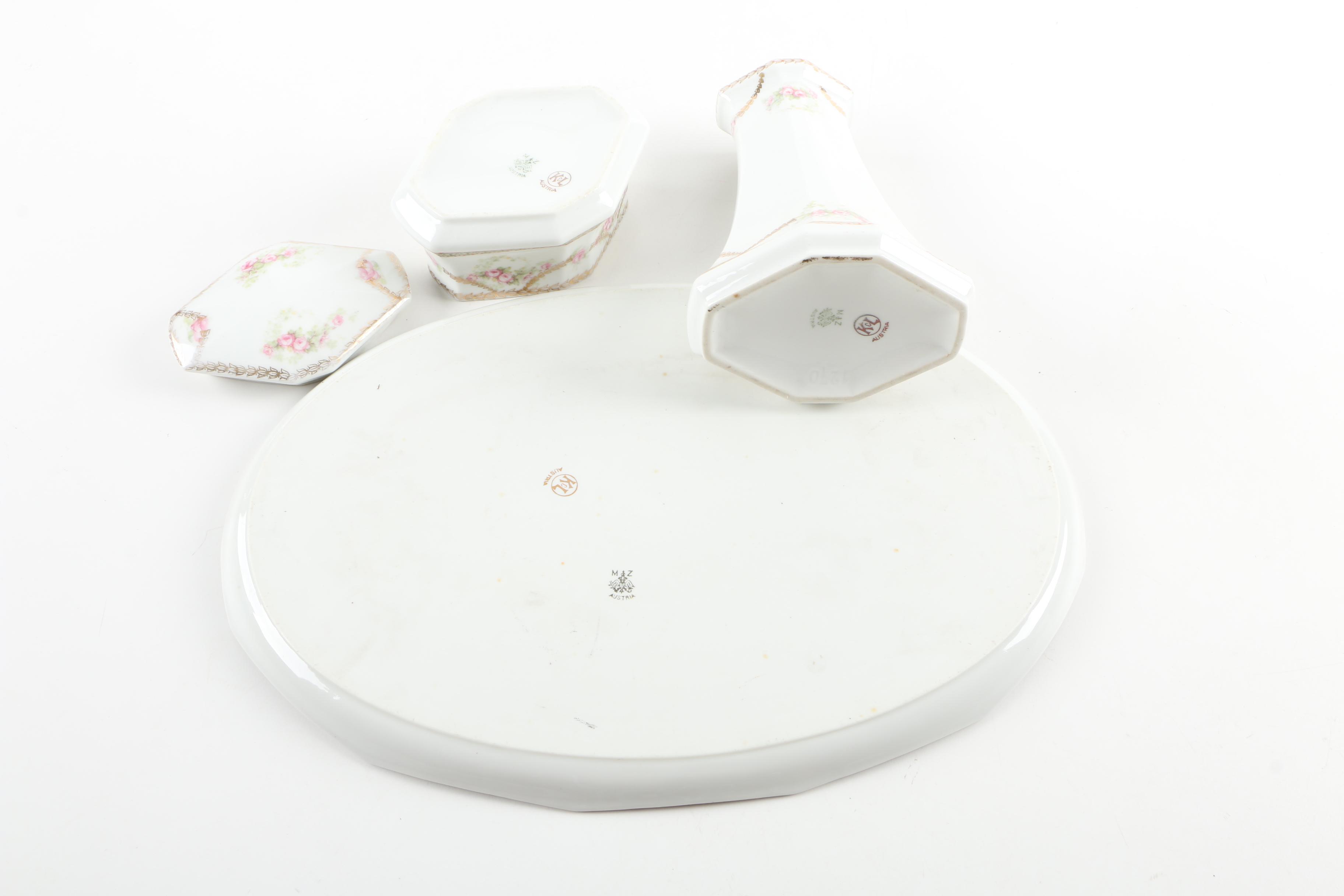 Antique Moritz Zdekauer Porcelain, Silver Plated Spoons, and More