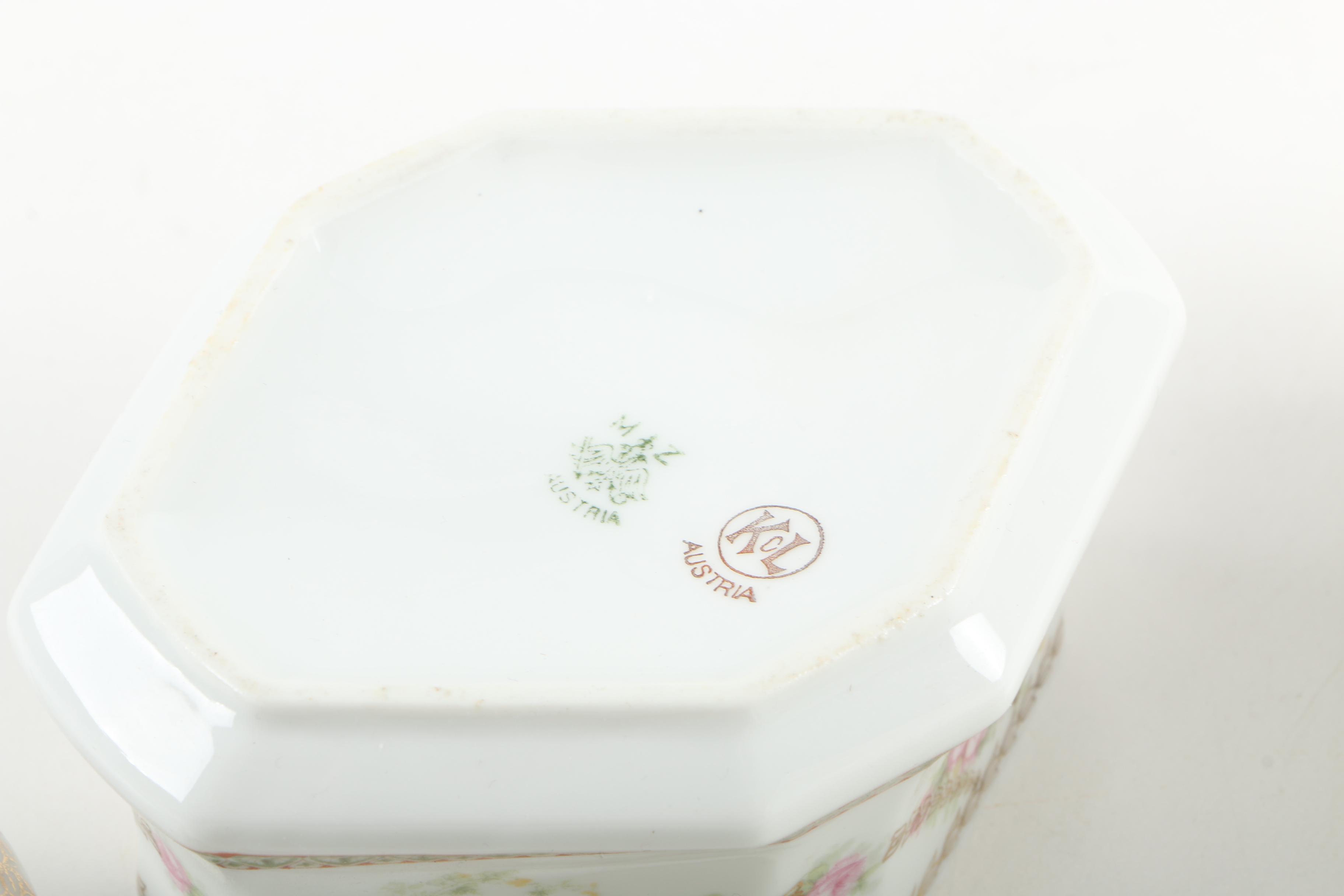 Antique Moritz Zdekauer Porcelain, Silver Plated Spoons, and More