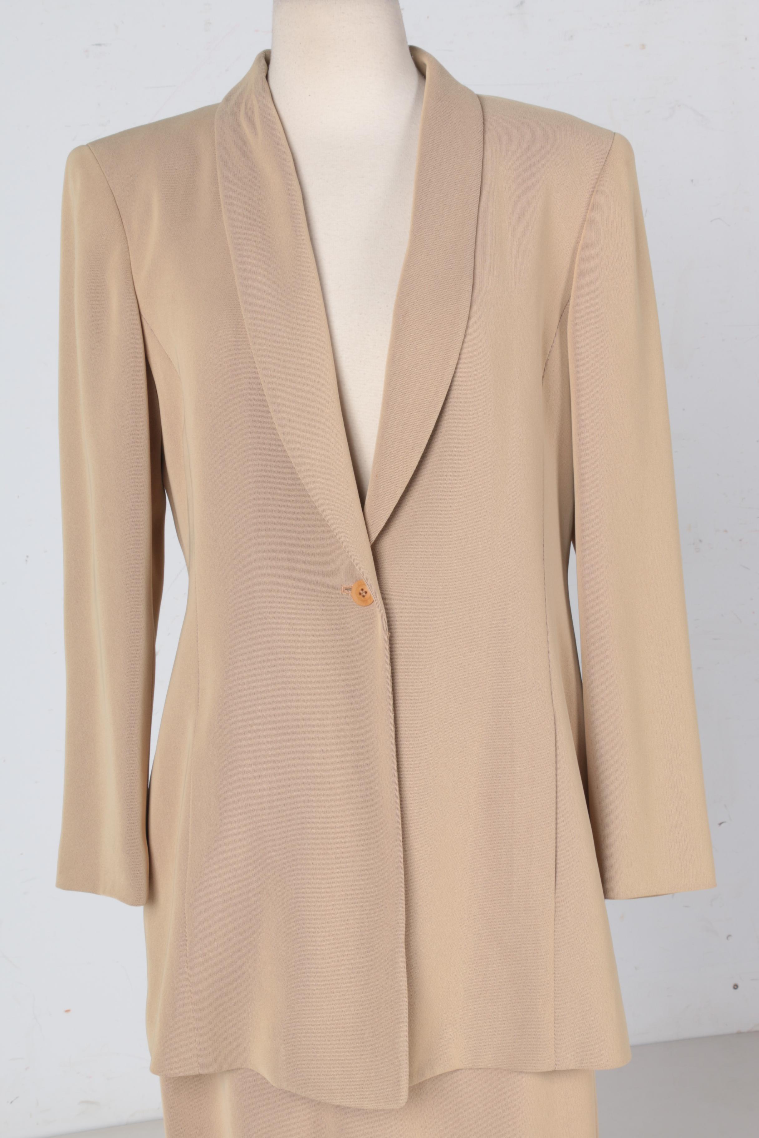 Women's Emanuel Ungard Beige Skirt Suit