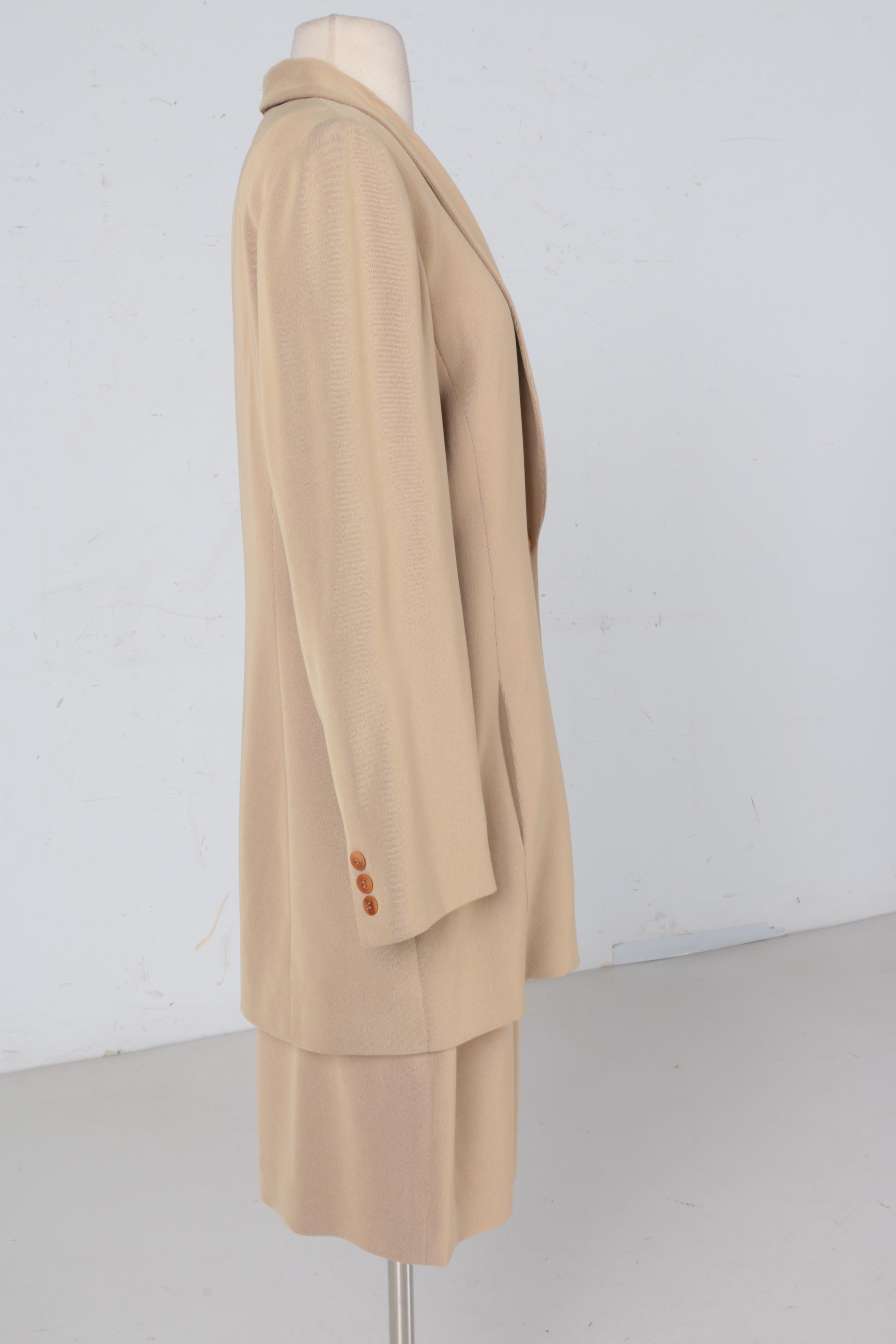 Women's Emanuel Ungard Beige Skirt Suit