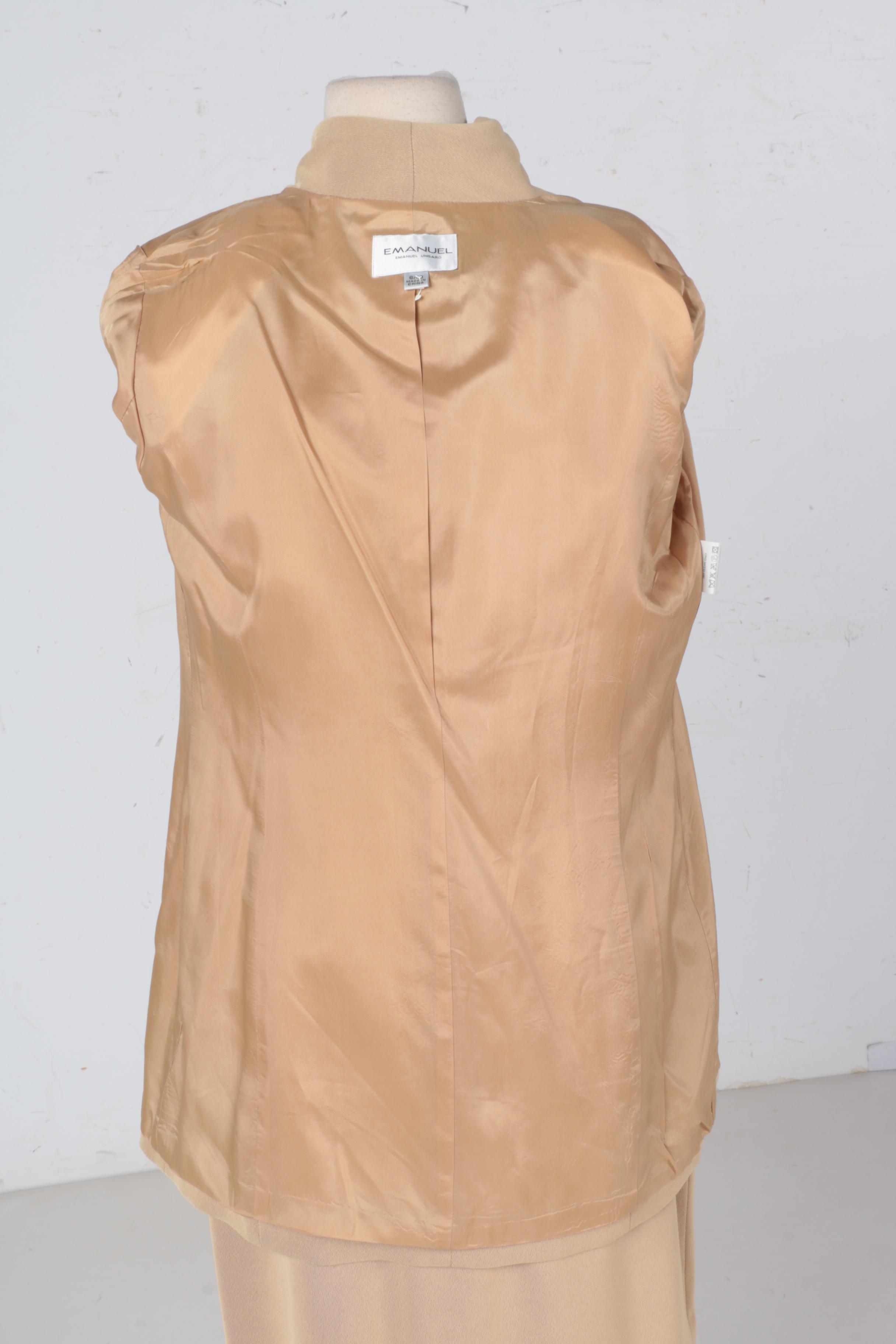 Women's Emanuel Ungard Beige Skirt Suit