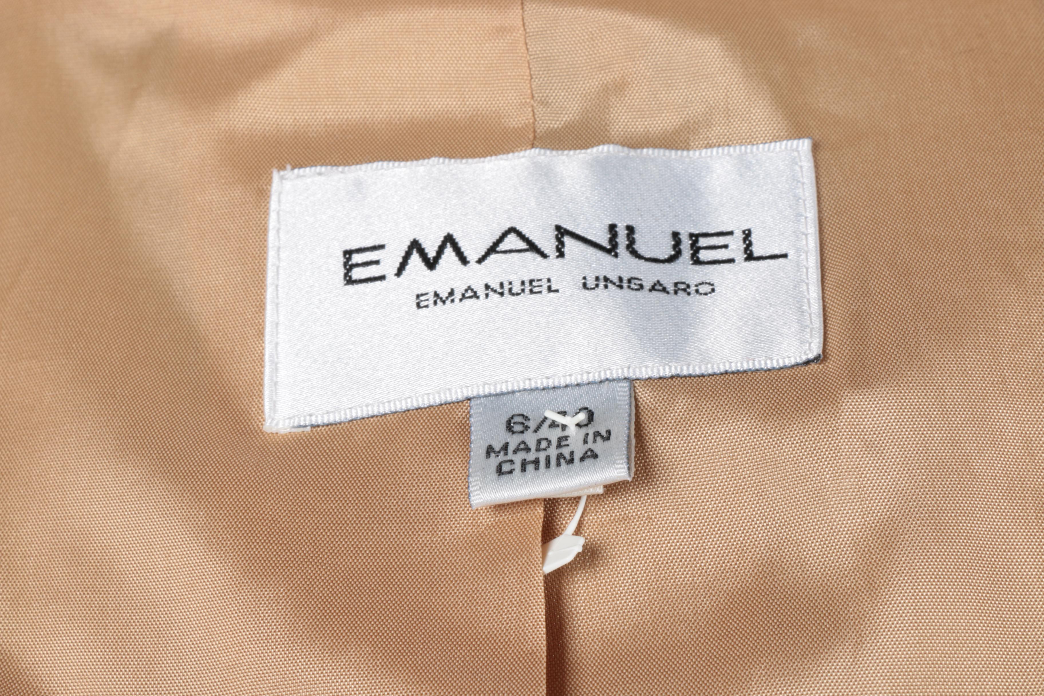 Women's Emanuel Ungard Beige Skirt Suit