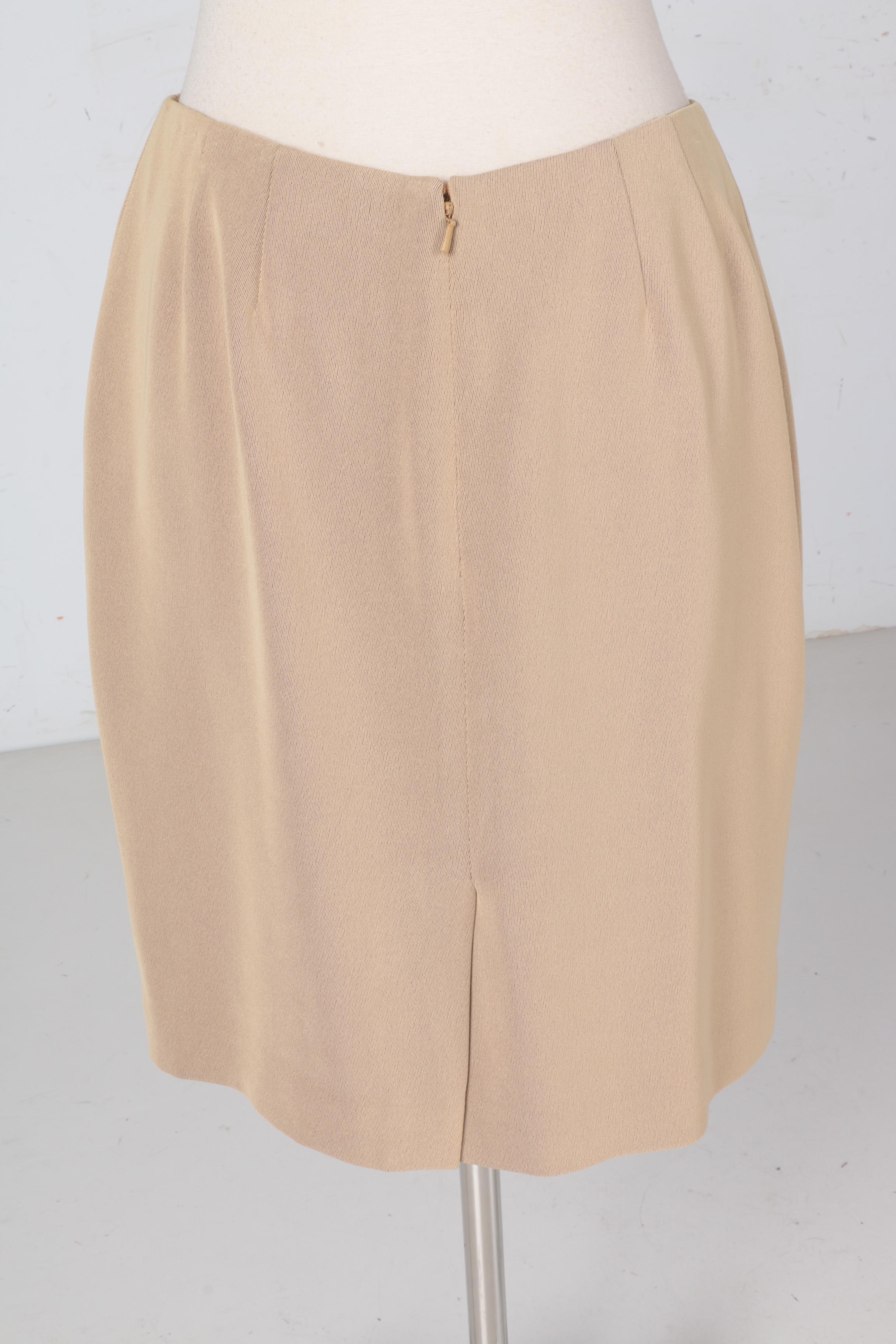 Women's Emanuel Ungard Beige Skirt Suit