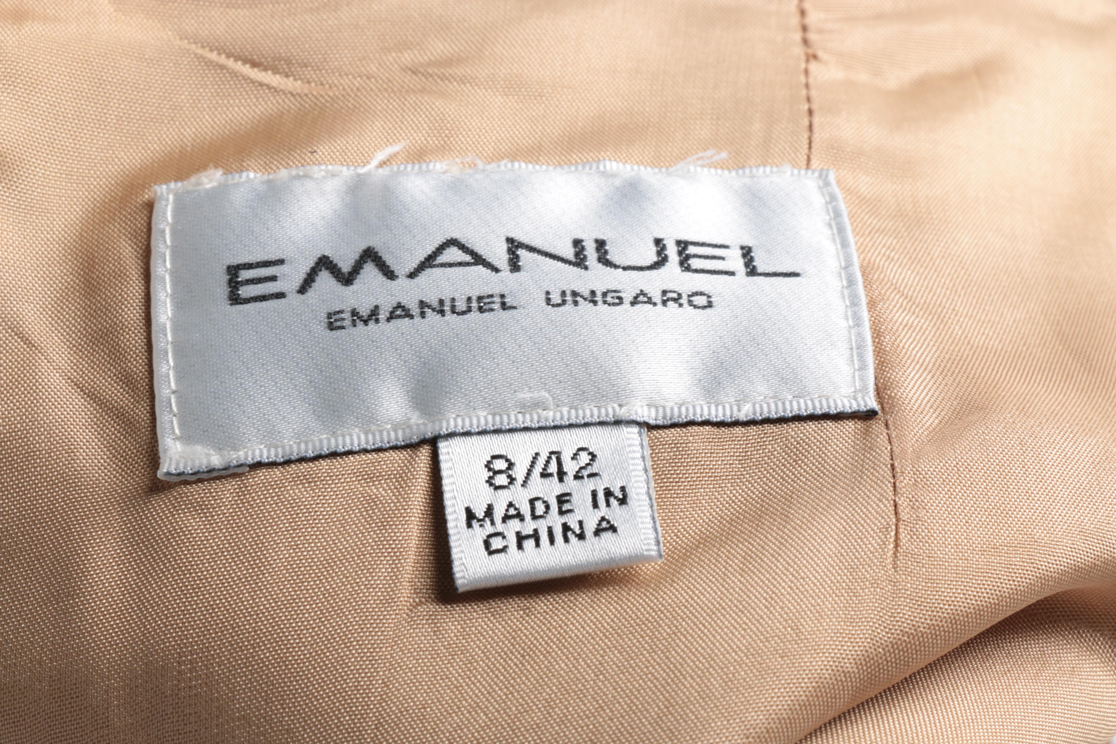 Women's Emanuel Ungard Beige Skirt Suit