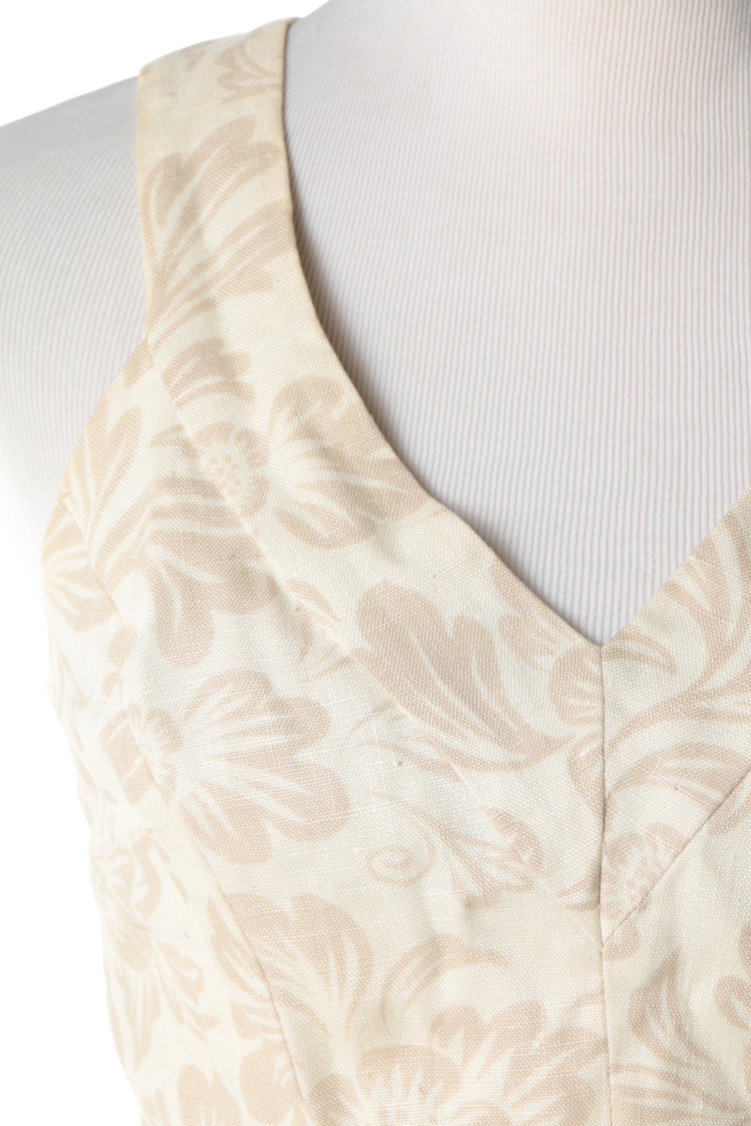 Women's Vintage Light-Colored Sleeveless Sundresses